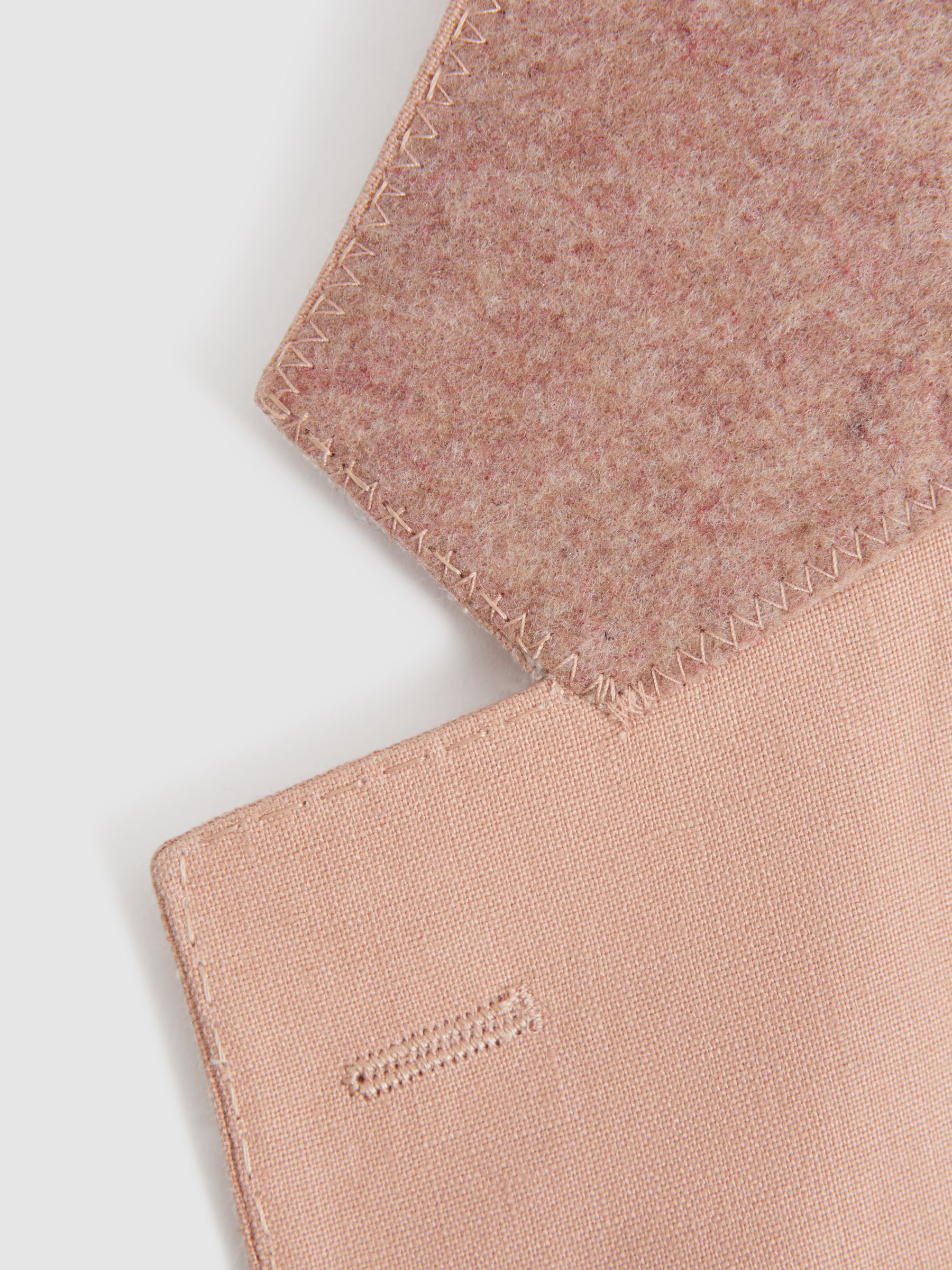 Single-Breasted Linen Suit Blazer Slim Fit in Pink