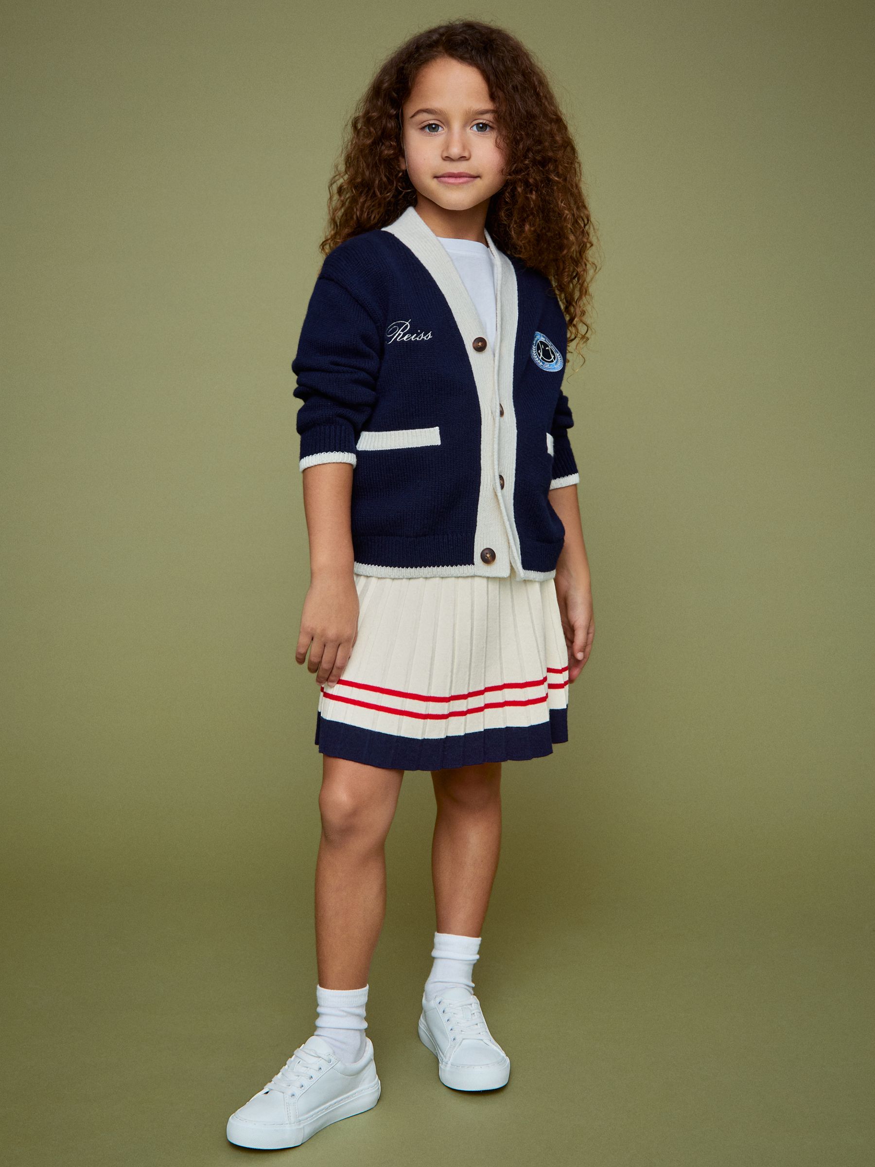 9-13 yrs SmileyWorld | Reiss Tennis Skirt in Off White