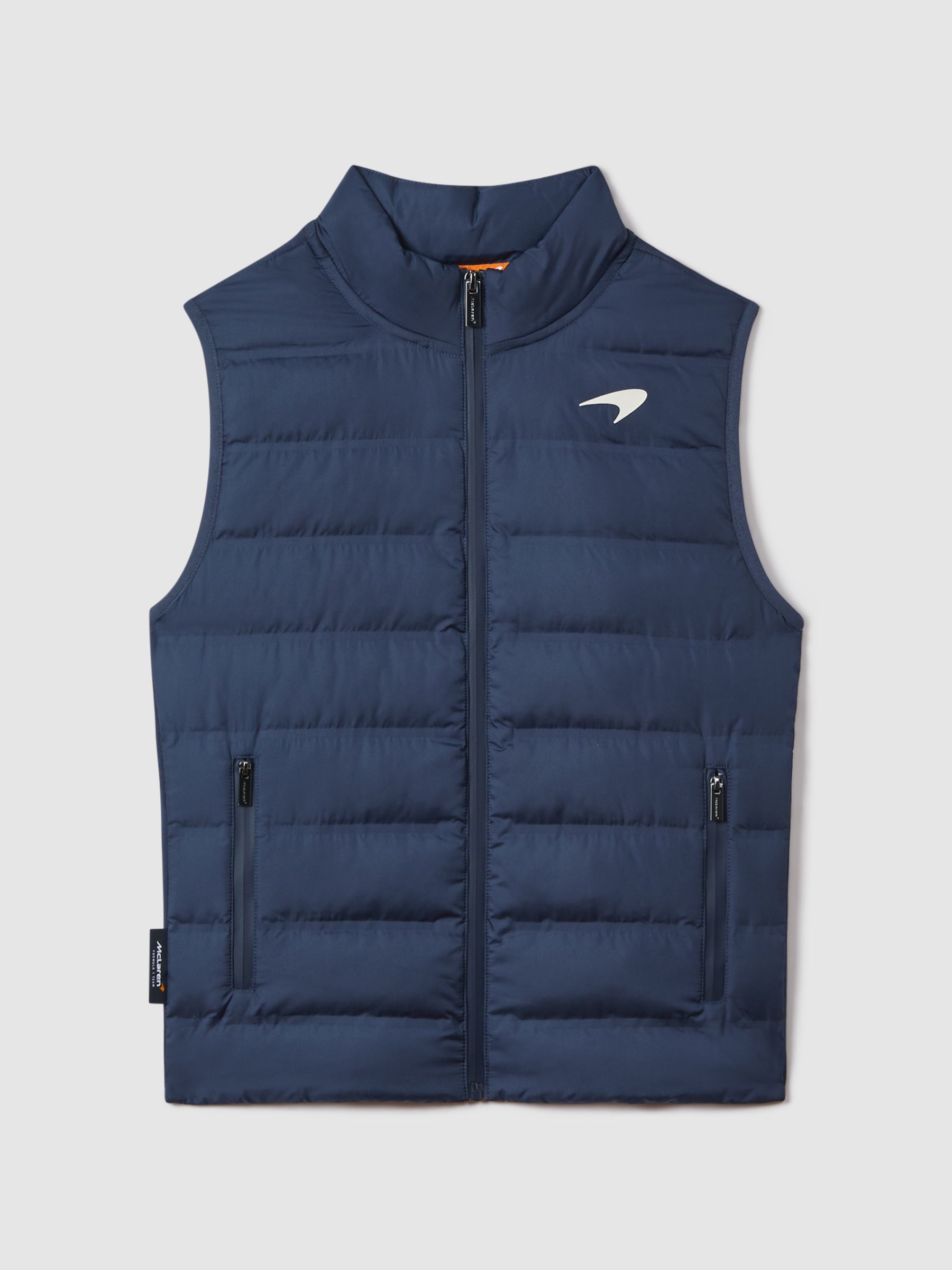 McLaren F1 Hybrid Quilt and Knit Gilet in Airforce Blue