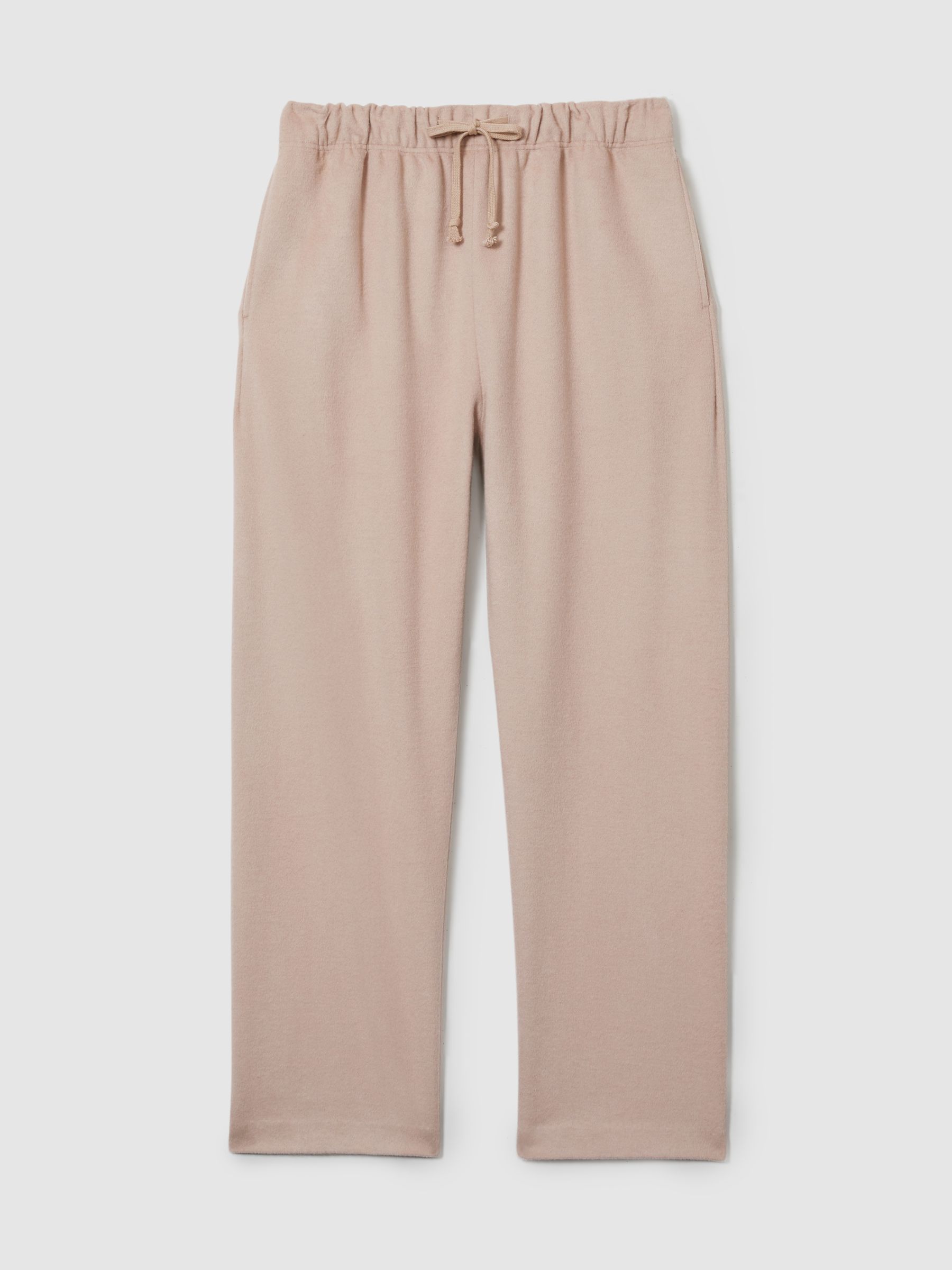 Reiss | Les 100 Ciels Merino and Silk Joggers in Neutral