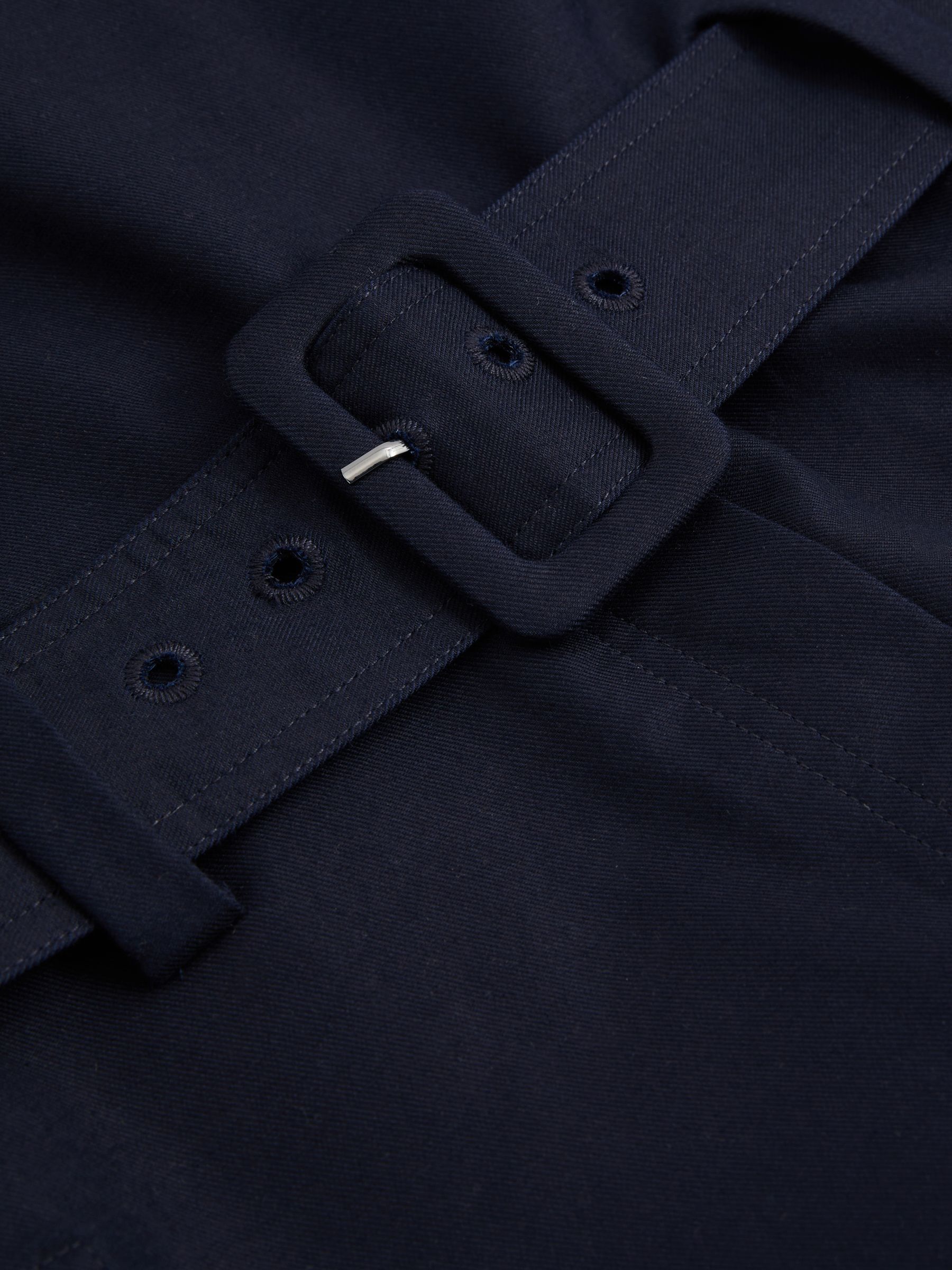 Lois Navy Strapless Belted Wide Leg Jumpsuit