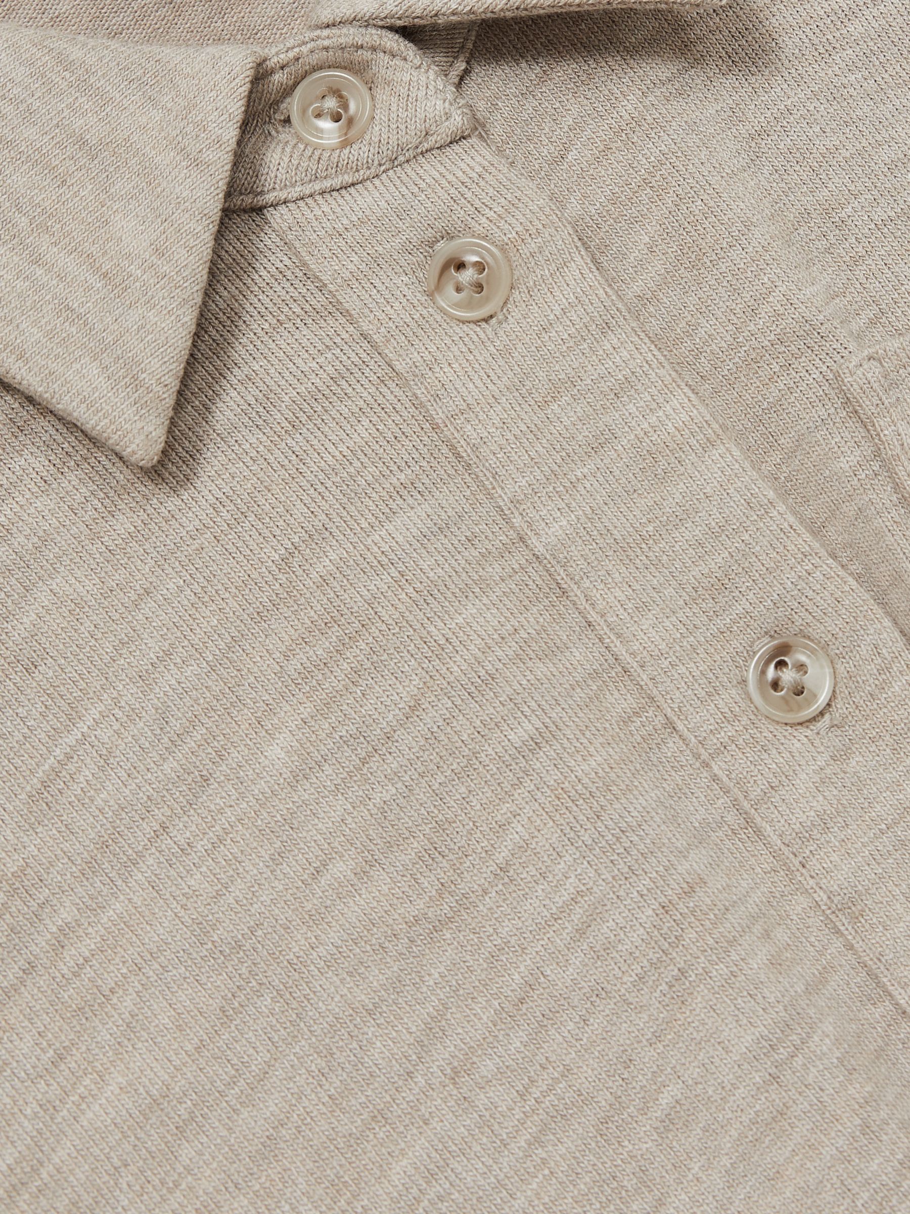 9-13 yrs Jersey Mélange Drawstring Boilersuit in Oatmeal