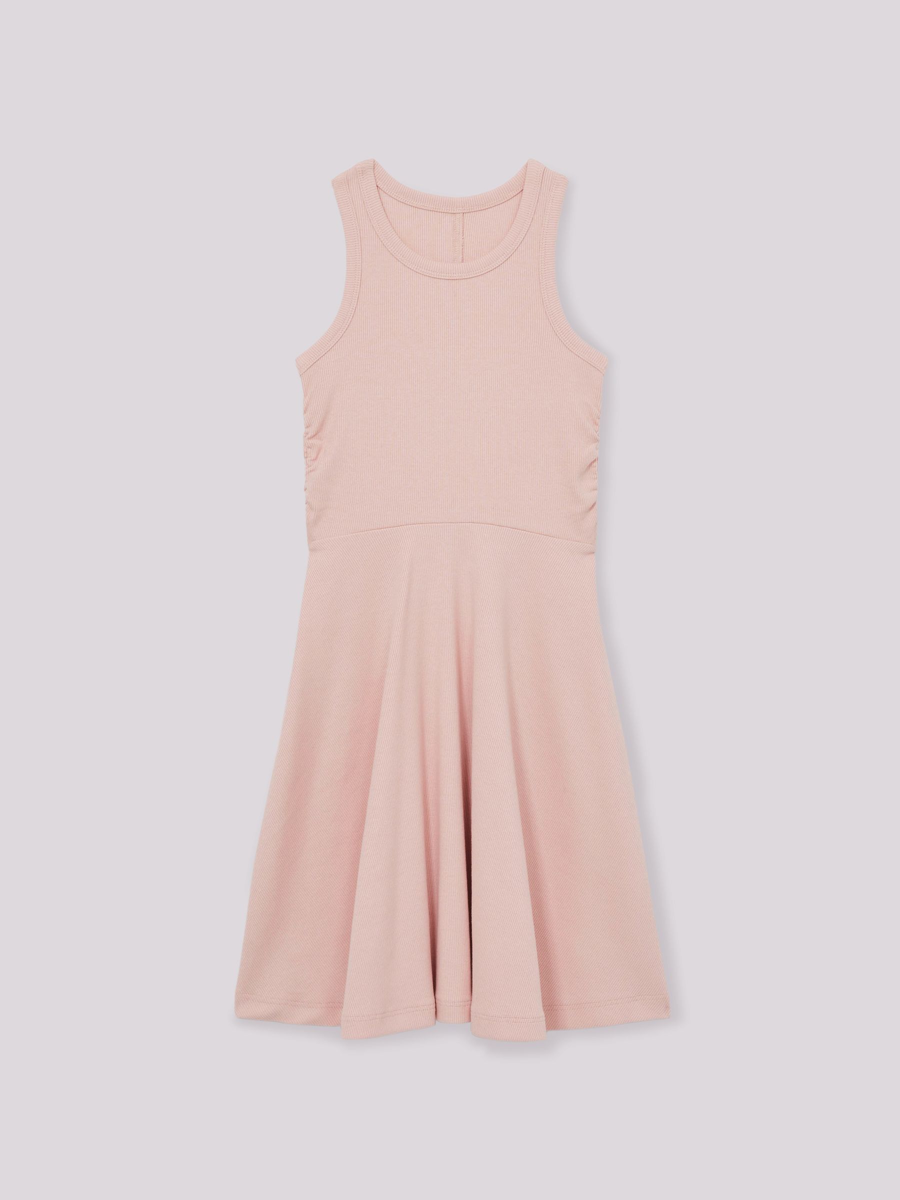 4-9 yrs Jersey Ruched Skater Dress in Pink