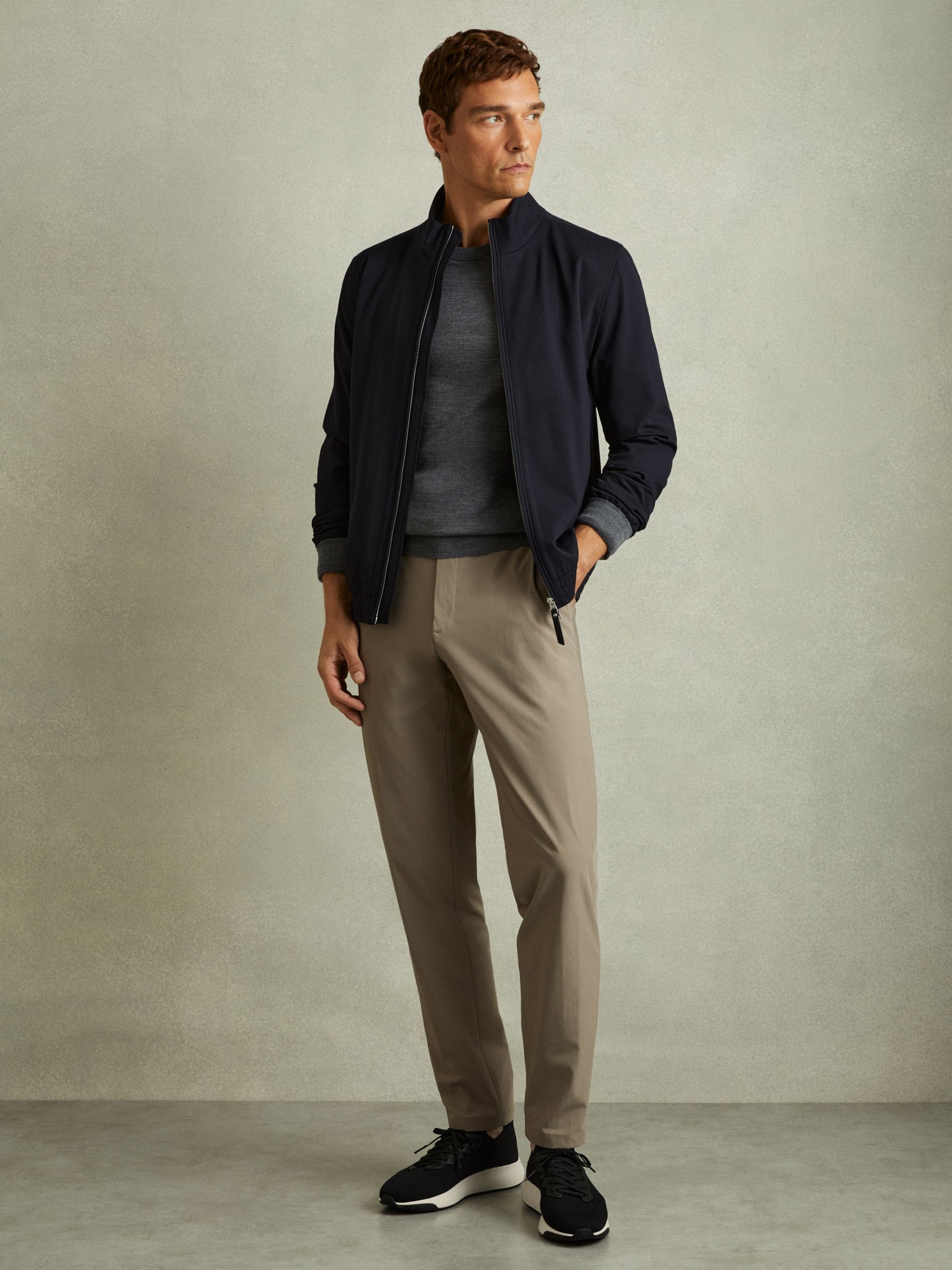 Hybrid Knit Trainers in Black