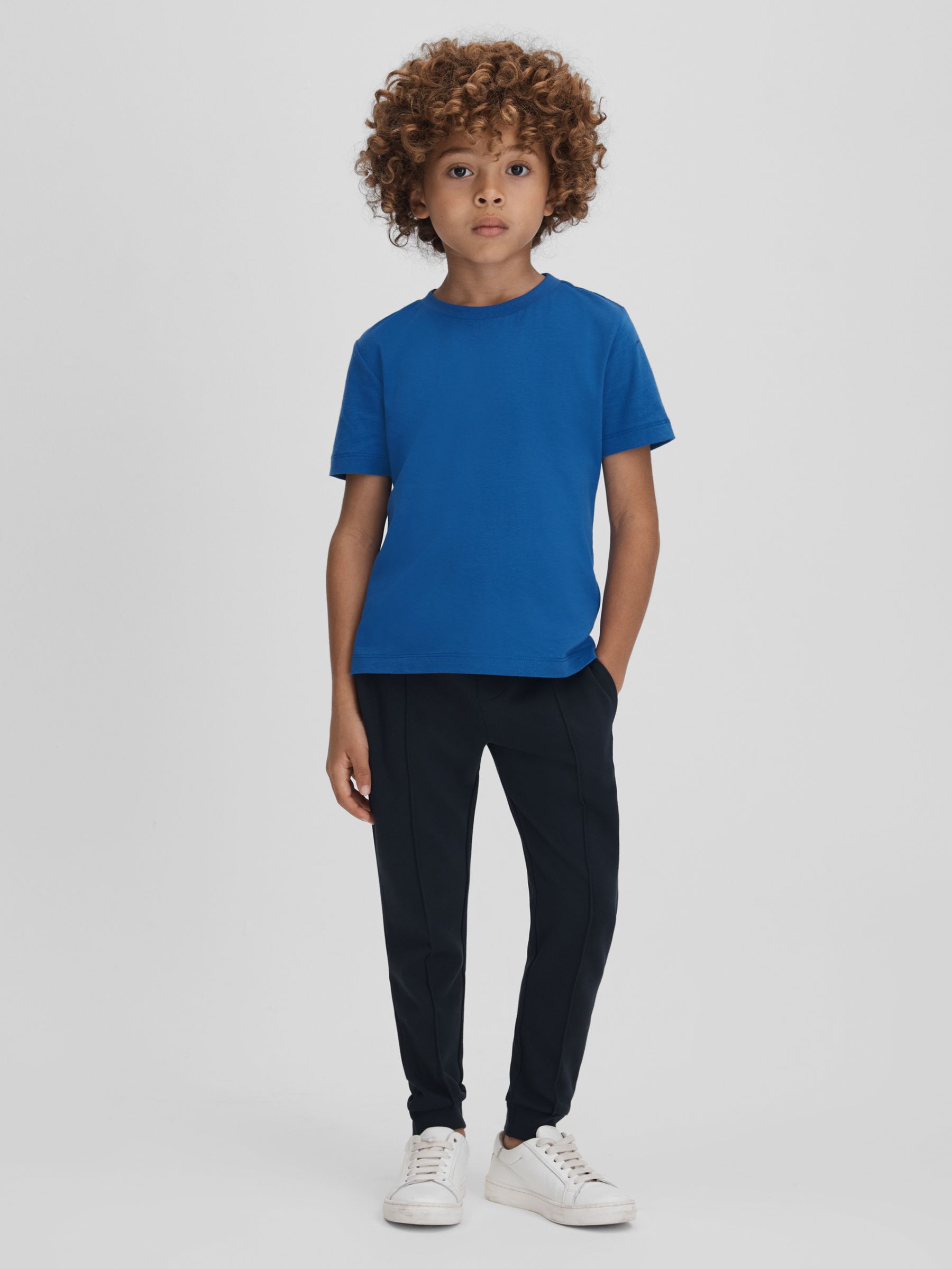Crew Neck T-Shirt in Lapis Blue