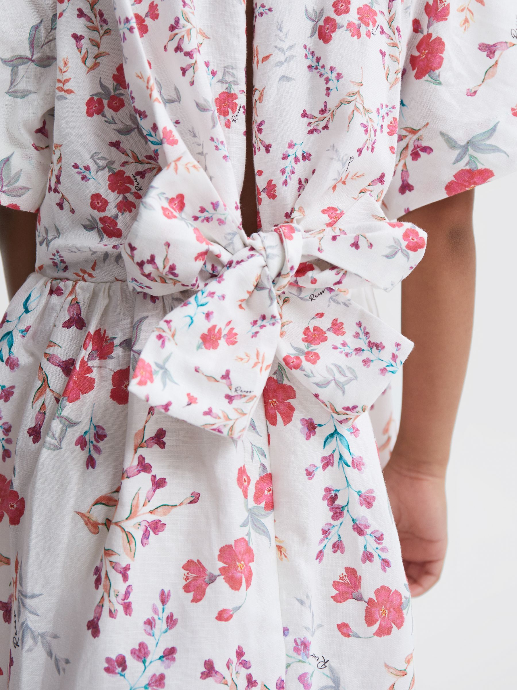 9-12 yrs Print Midi Dress in Multi