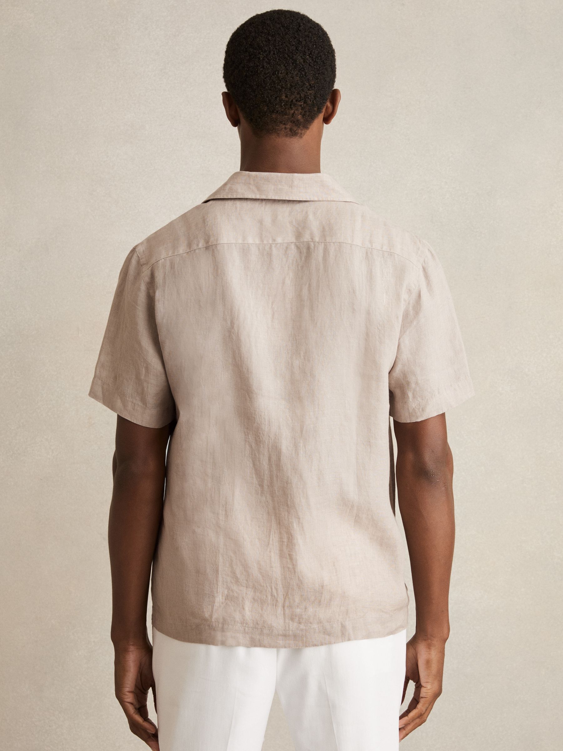 Cuban Collar Shirt in Mink Brown