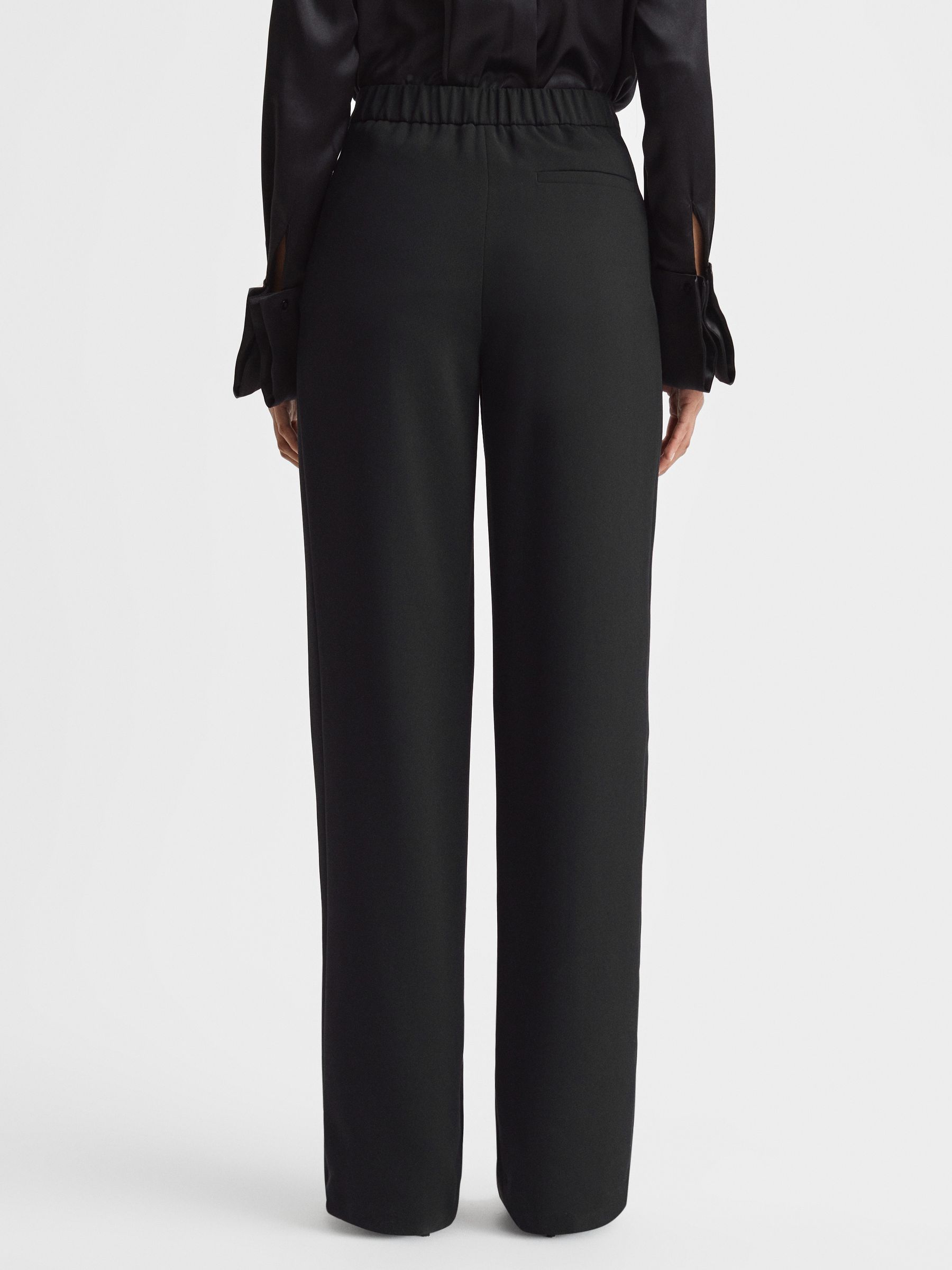 Pull On Trousers in Black