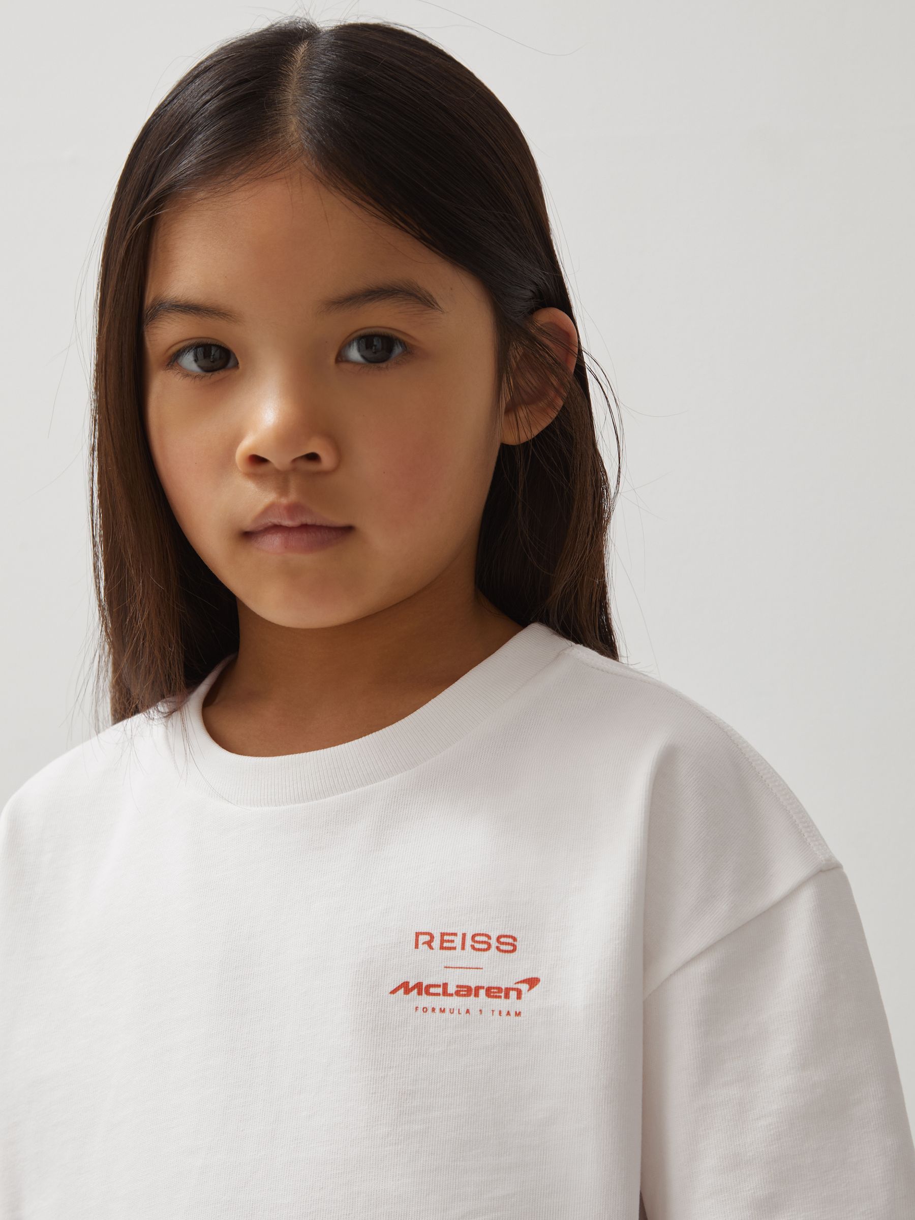 Unisex Fit McLaren F1 Team Monaco GP T-Shirt in White/Blue