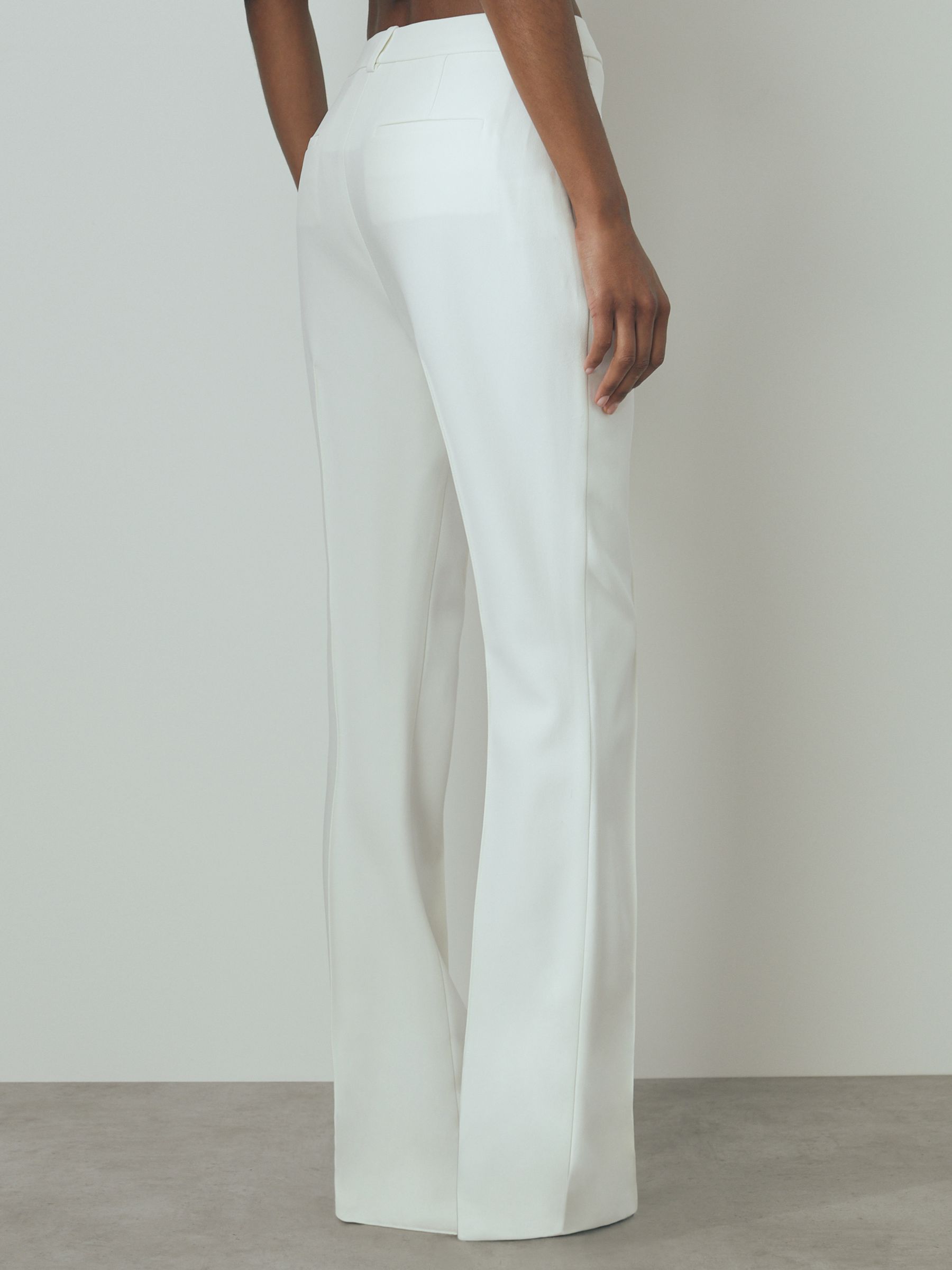 Atelier Slim Flared Suit Trousers in Ivory