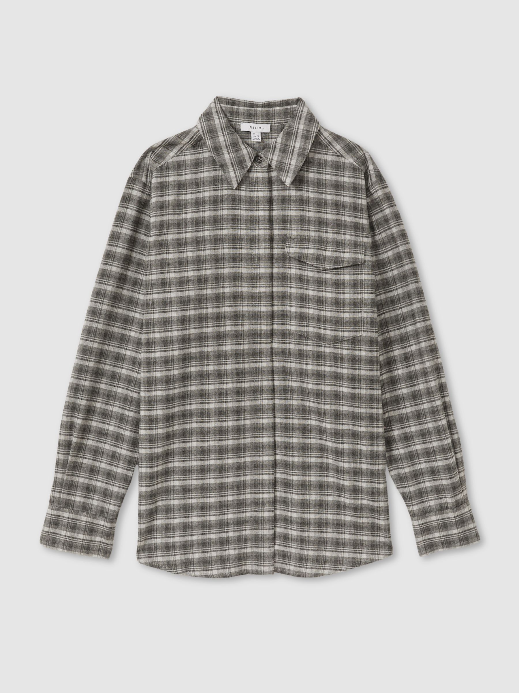 Lorena Grey Checked Button-Through Shirt
