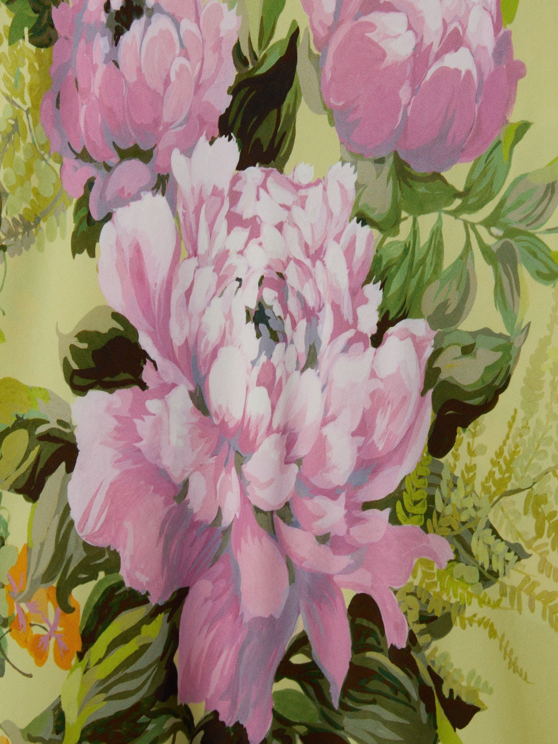 Florere Blouson Sleeve Midi Dress in Pale Green