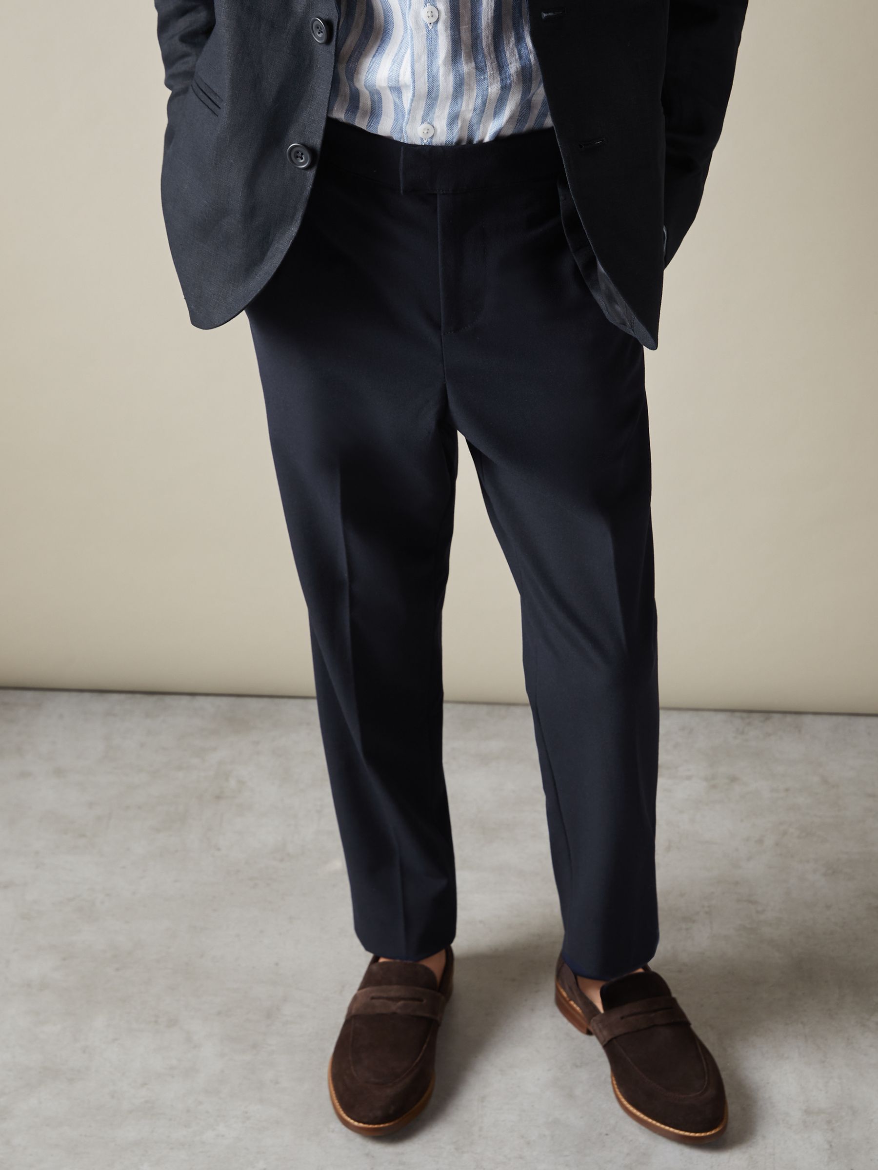 13-14 yrs Elasticated Waist Trousers in Navy