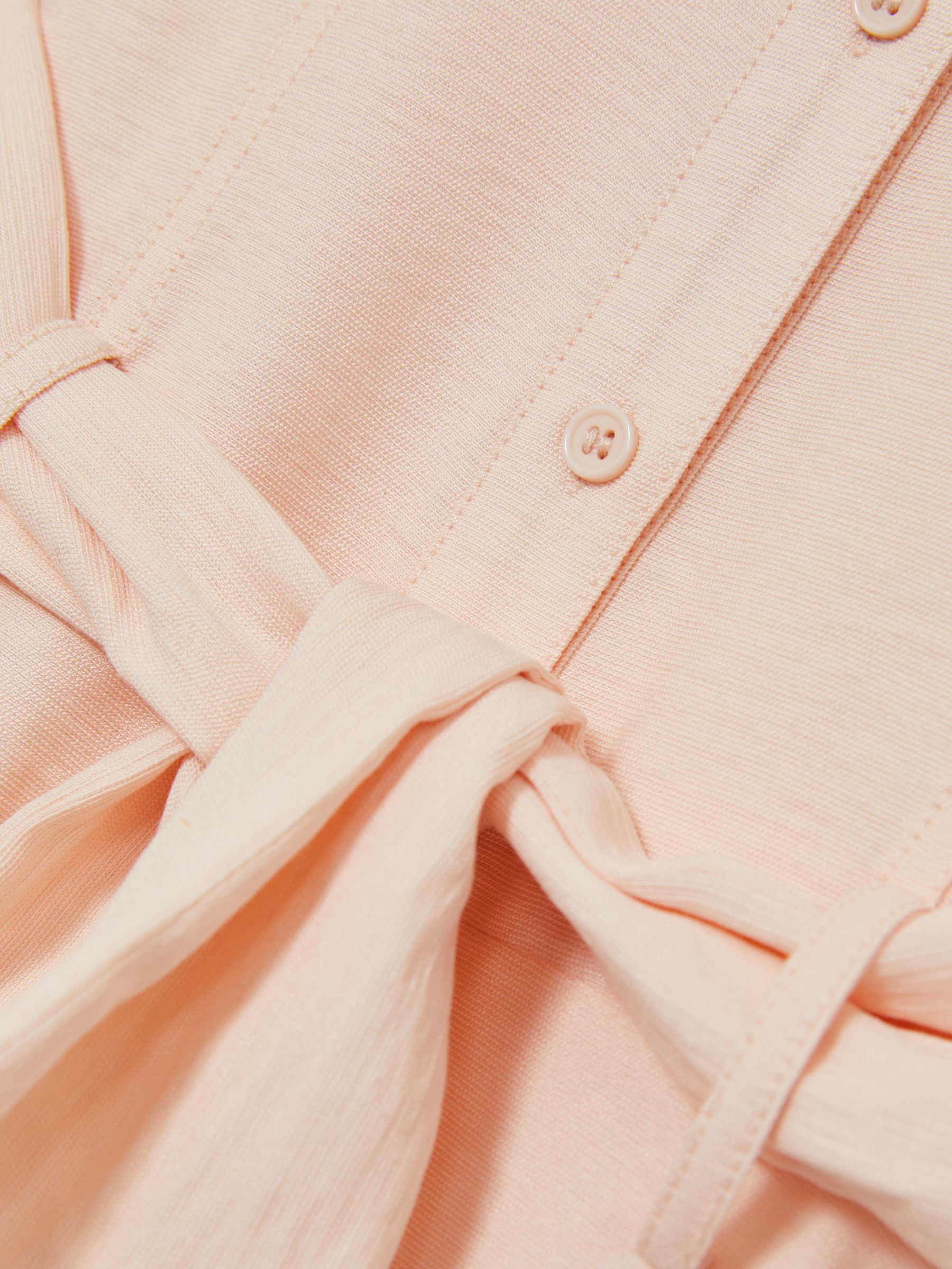 13-14 yrs Tie-Waist Collared Dress in Pink