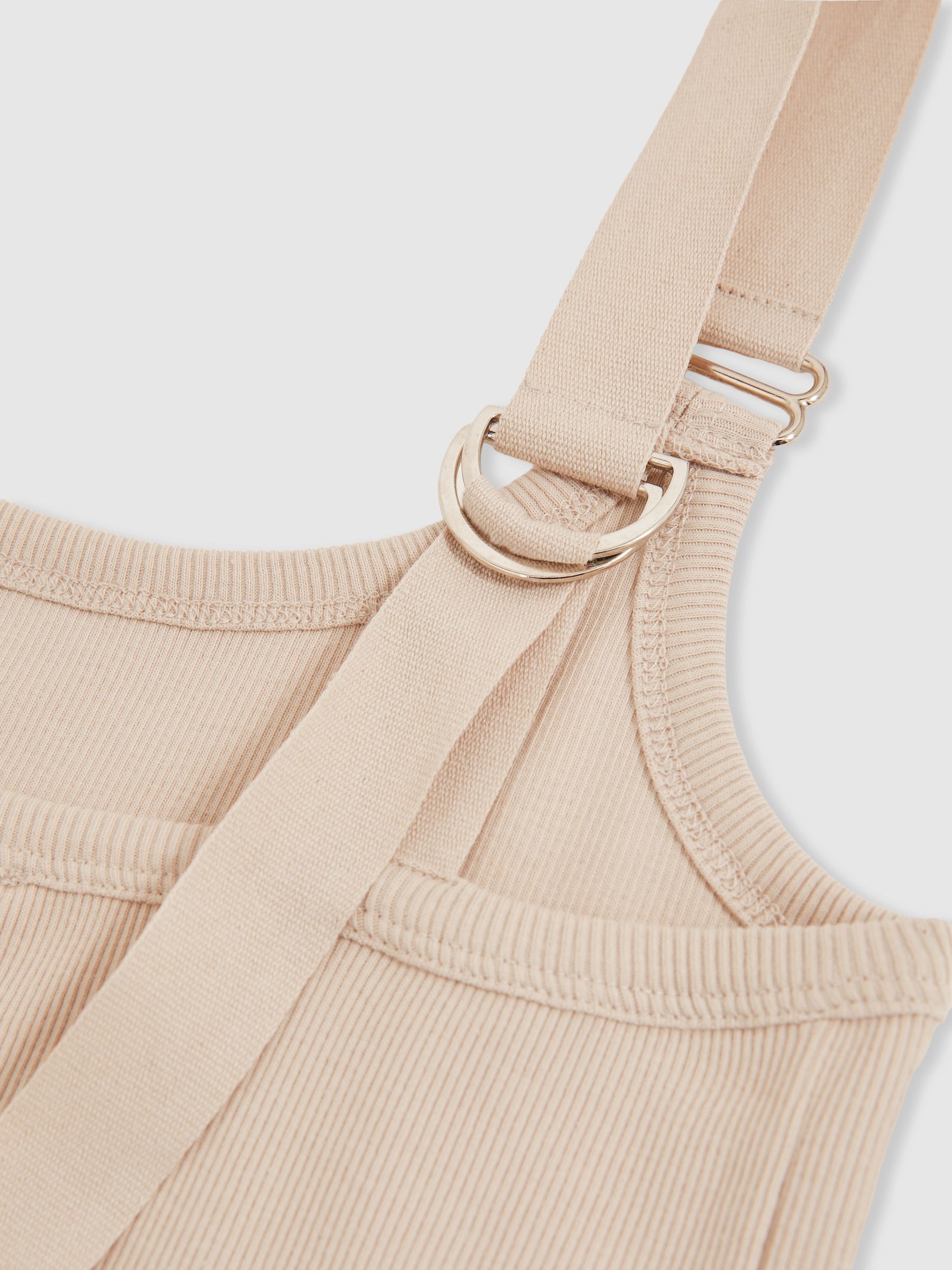 Stretch-Cotton D-Ring Strap Vest in Neutral