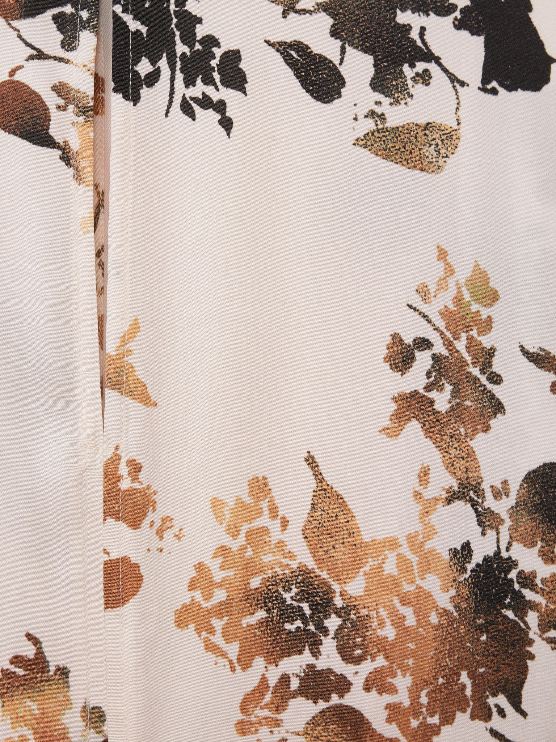 Chrissy Pale Pink Floral Print Midi Dress