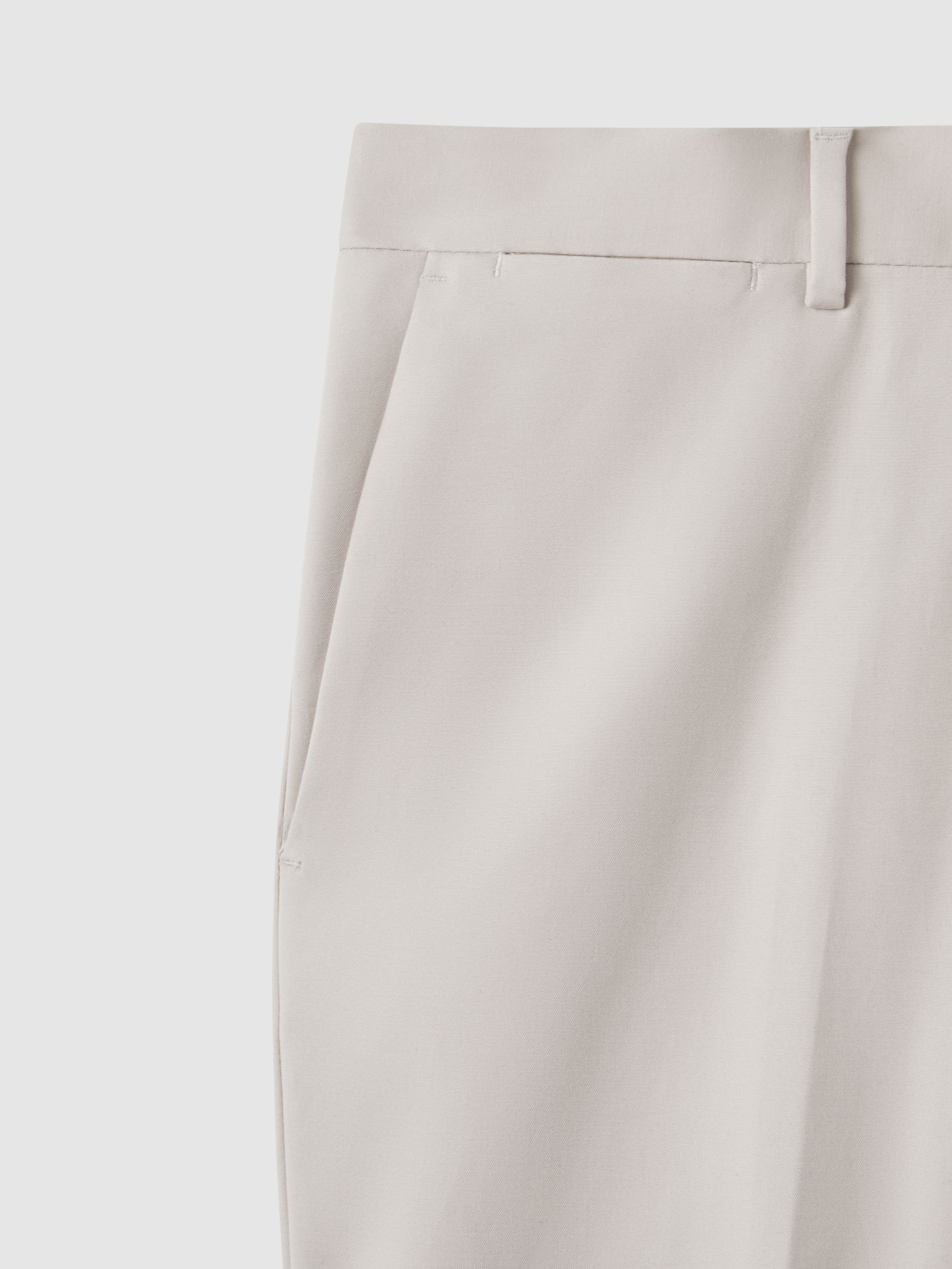Cotton Blend Chinos in Stone