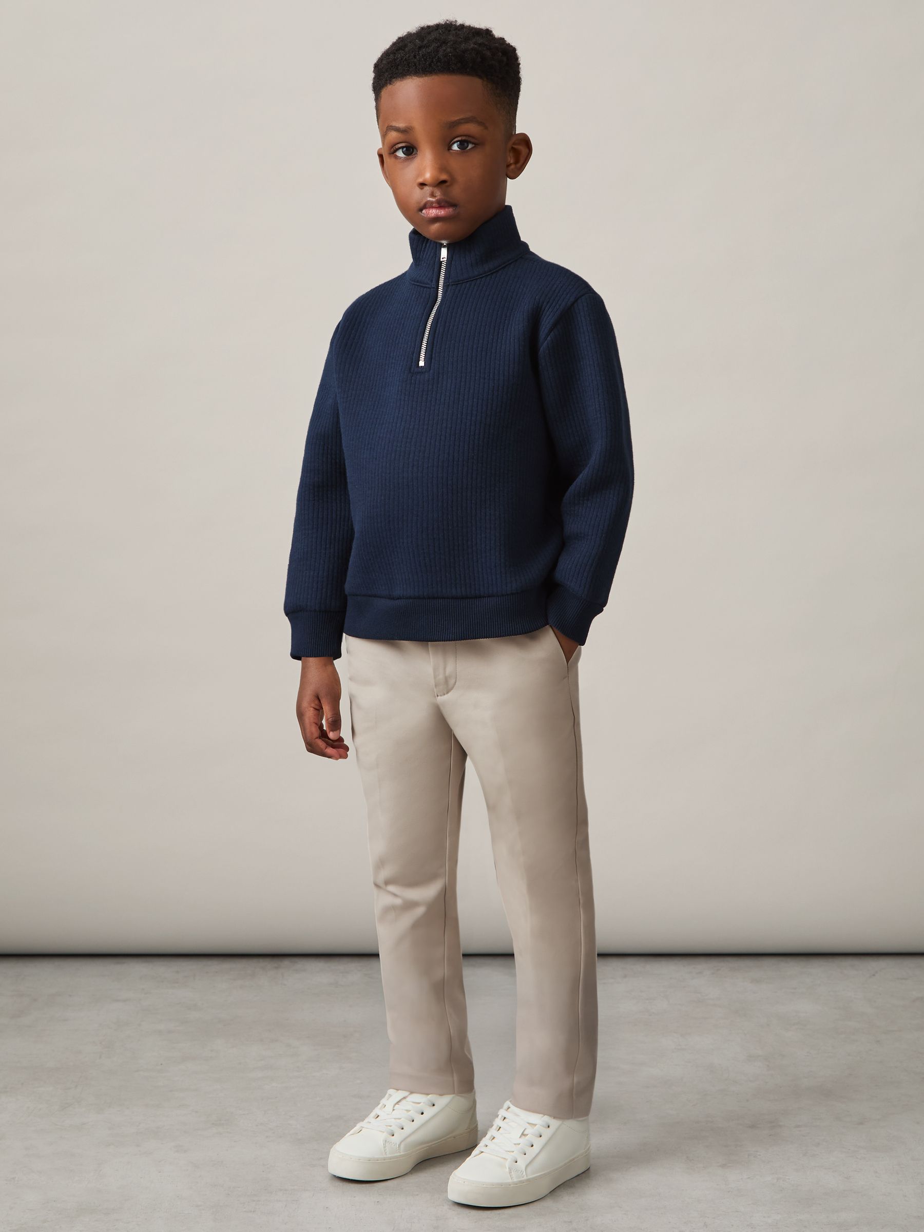 9-13 yrs Slim Fit Tapered Chinos in Stone