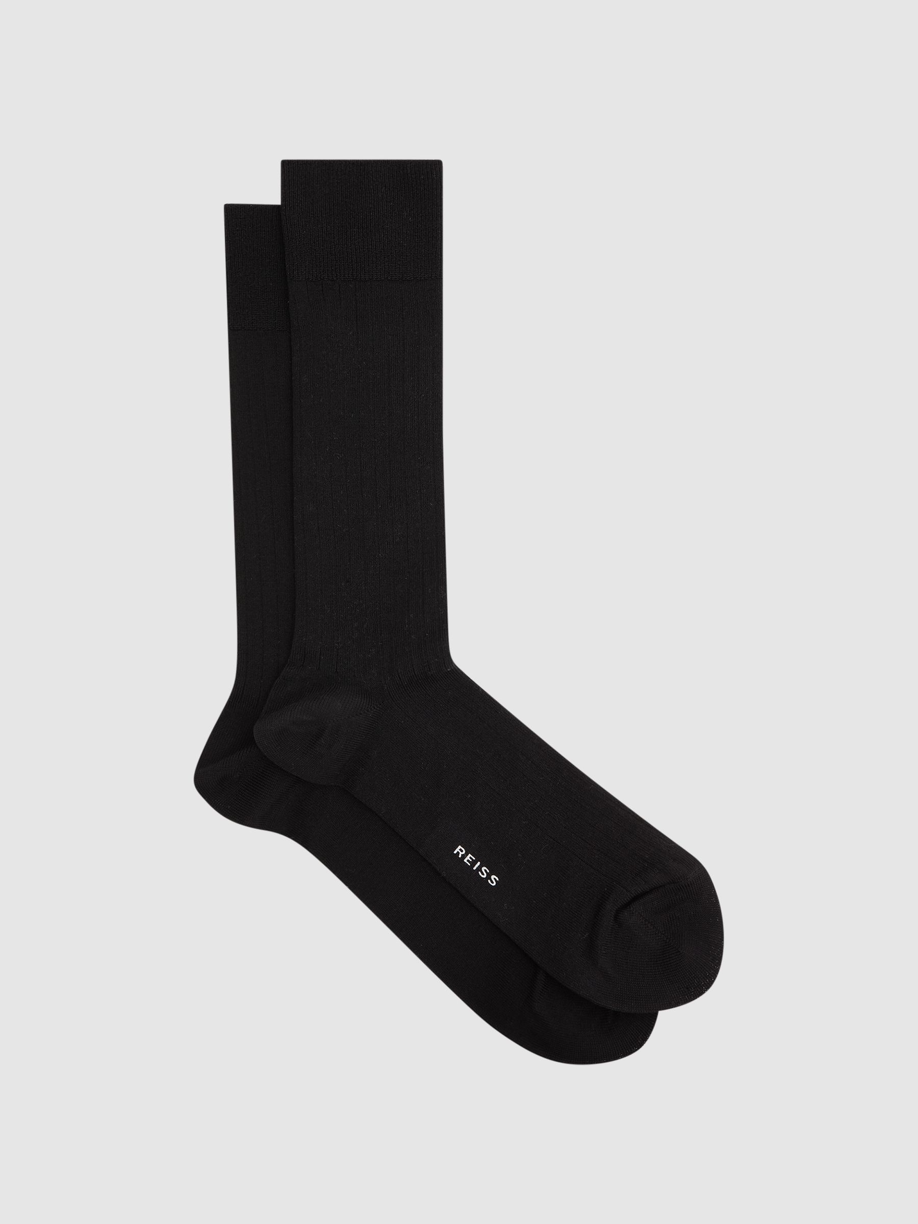 Ribbed Socks in Black