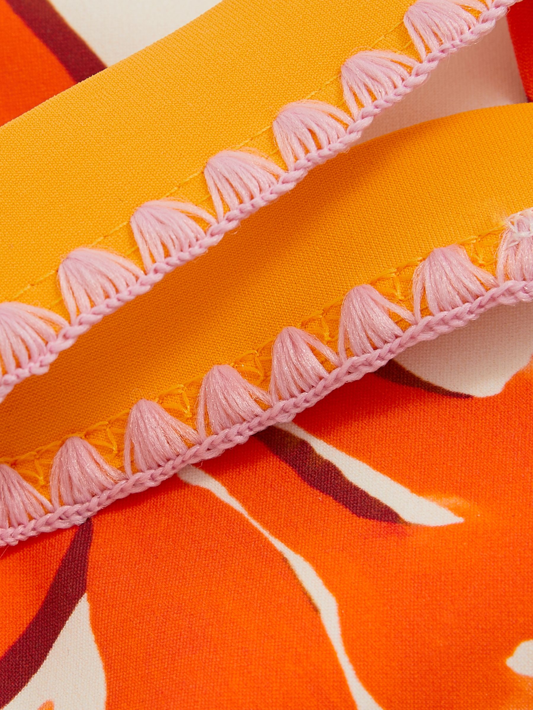 9-13 yrs Floral-Print Bikini Top in Pink Print