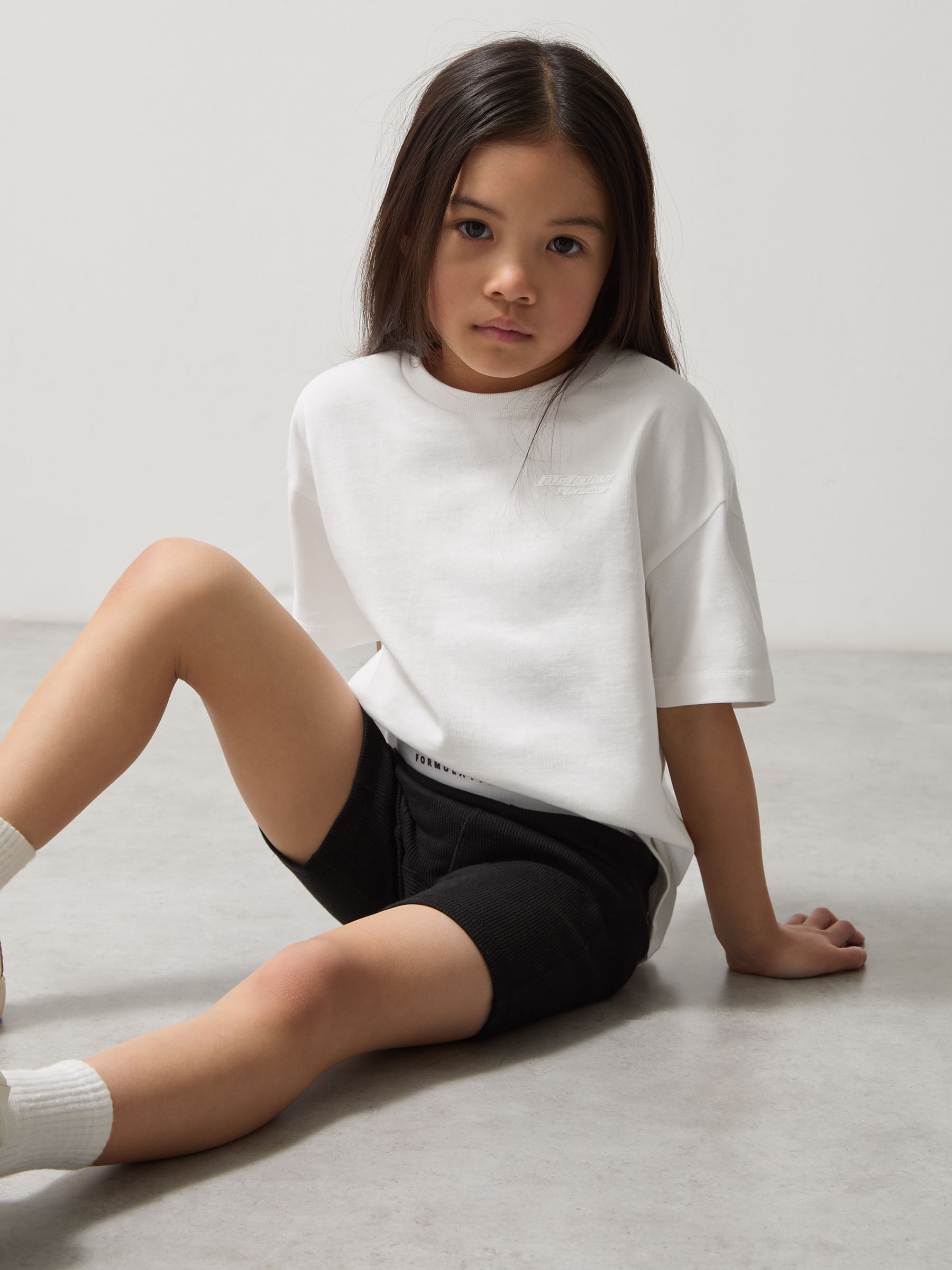 9-13 yrs McLaren F1 Team Ribbed Cycle Shorts in Black