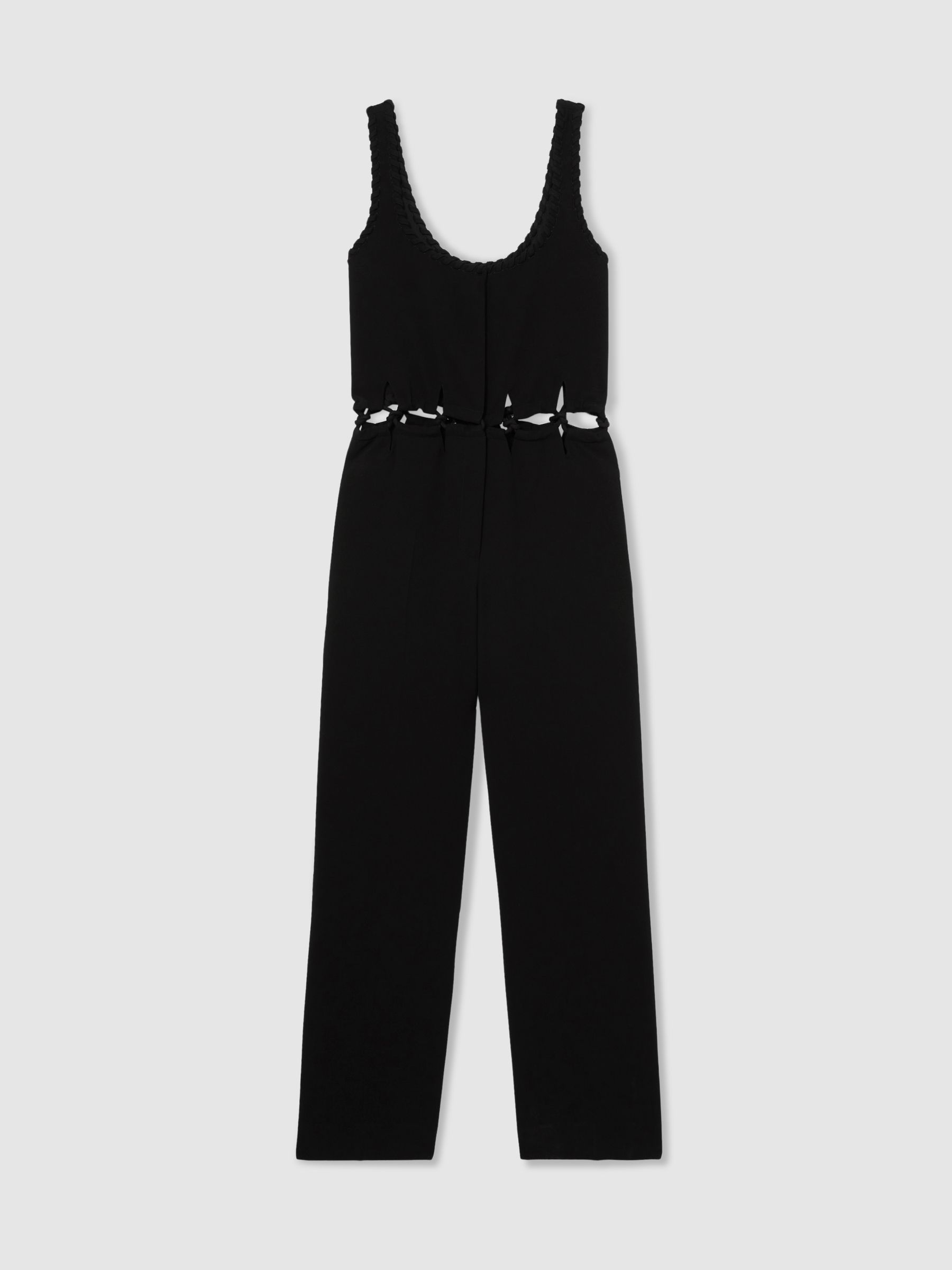Atelier Cut-Out Waist Jumpsuit in Black