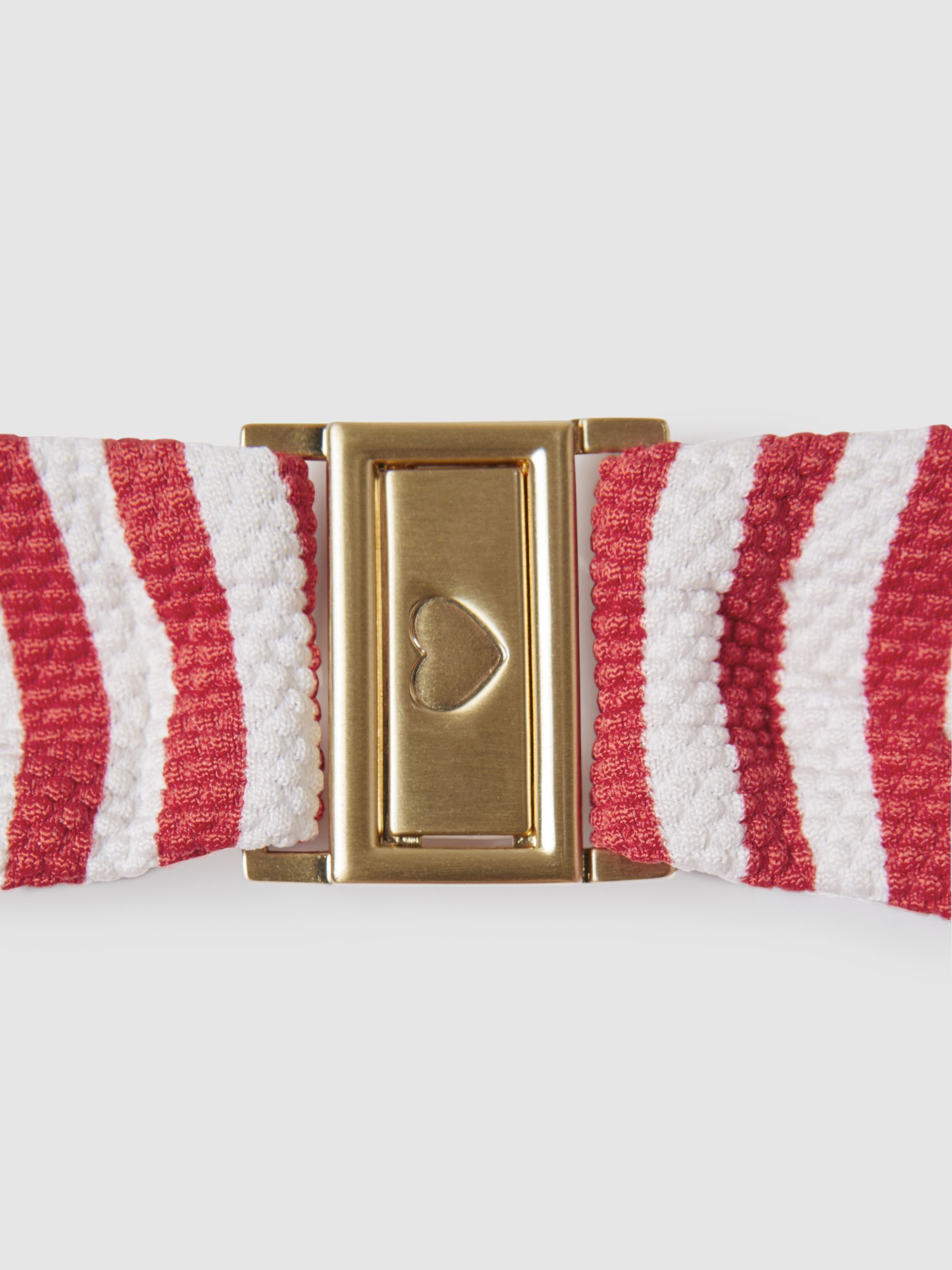 FELLA Bandeau Knot Bikini Top in Red Stripe