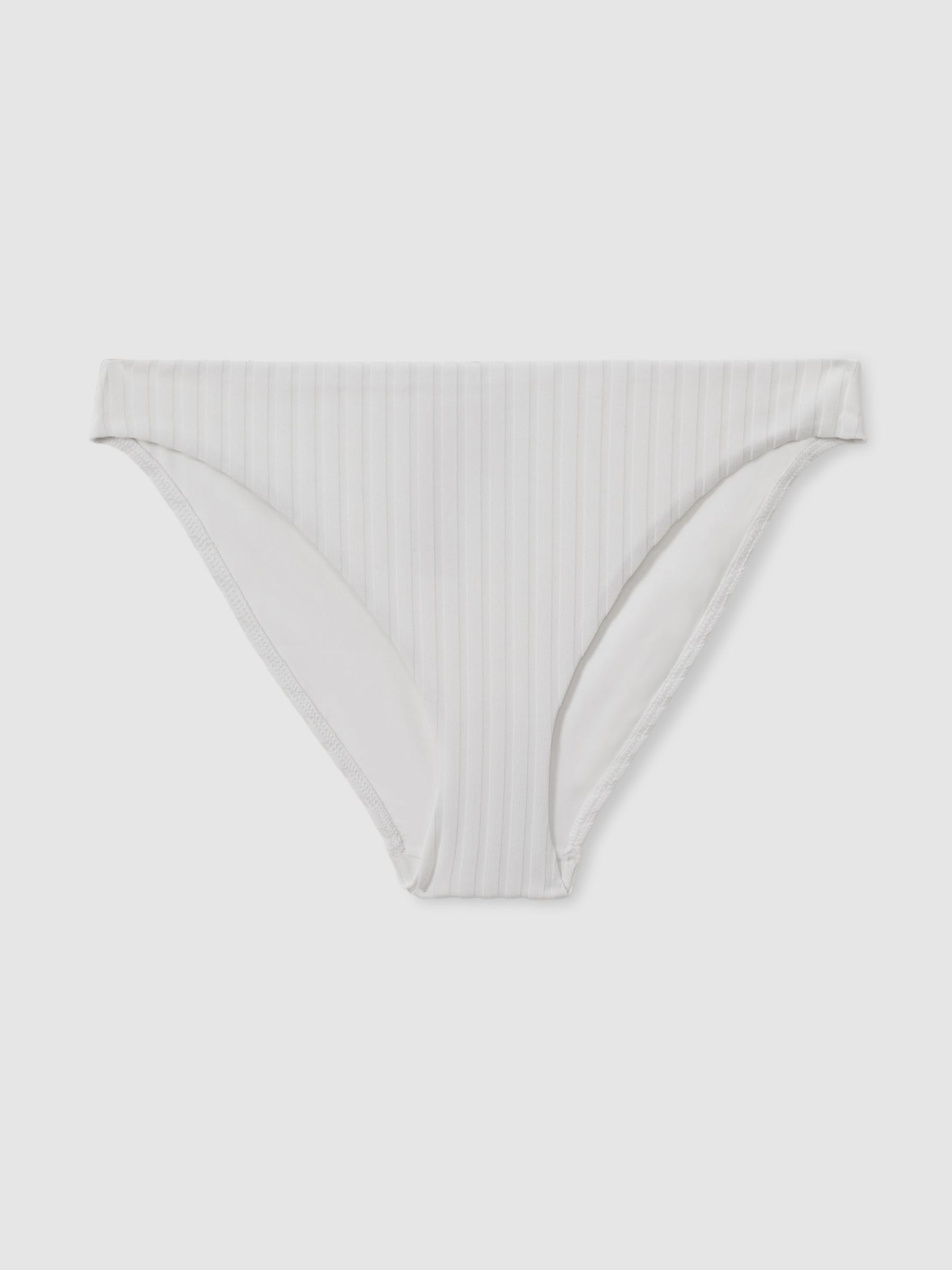 Calvin Klein White Calvin Klein Underwear Ribbed Bikini Bottoms