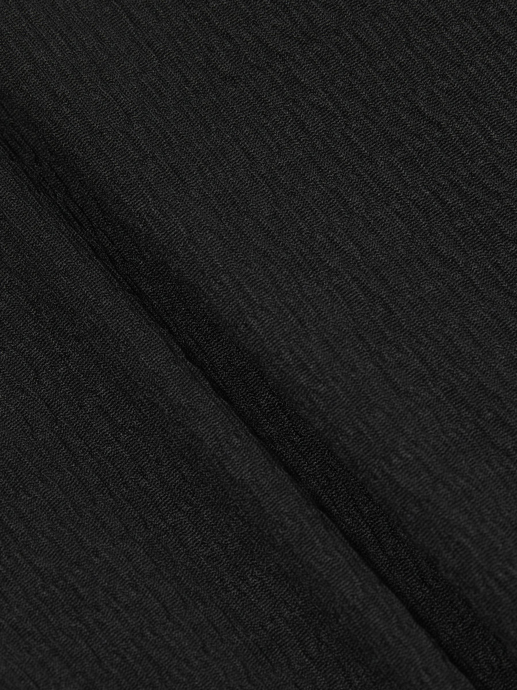 Calvin Klein Crinkle Plunge Swimsuit in Black