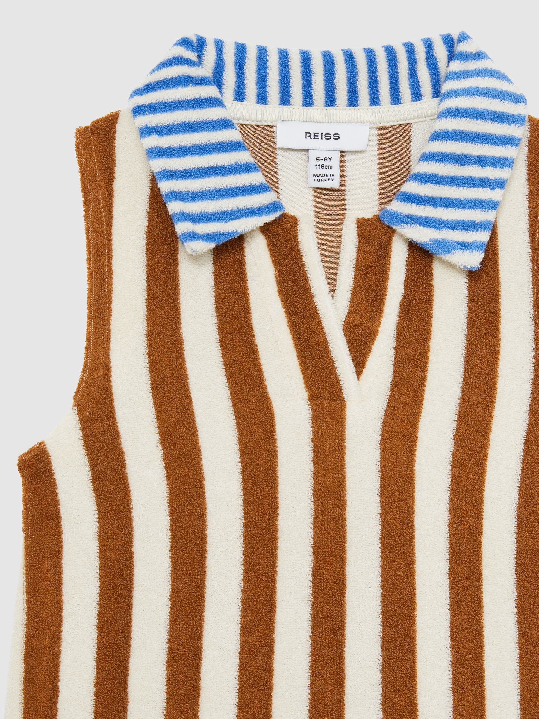 13-14 yrs Towelling Stripe Dress in Multi