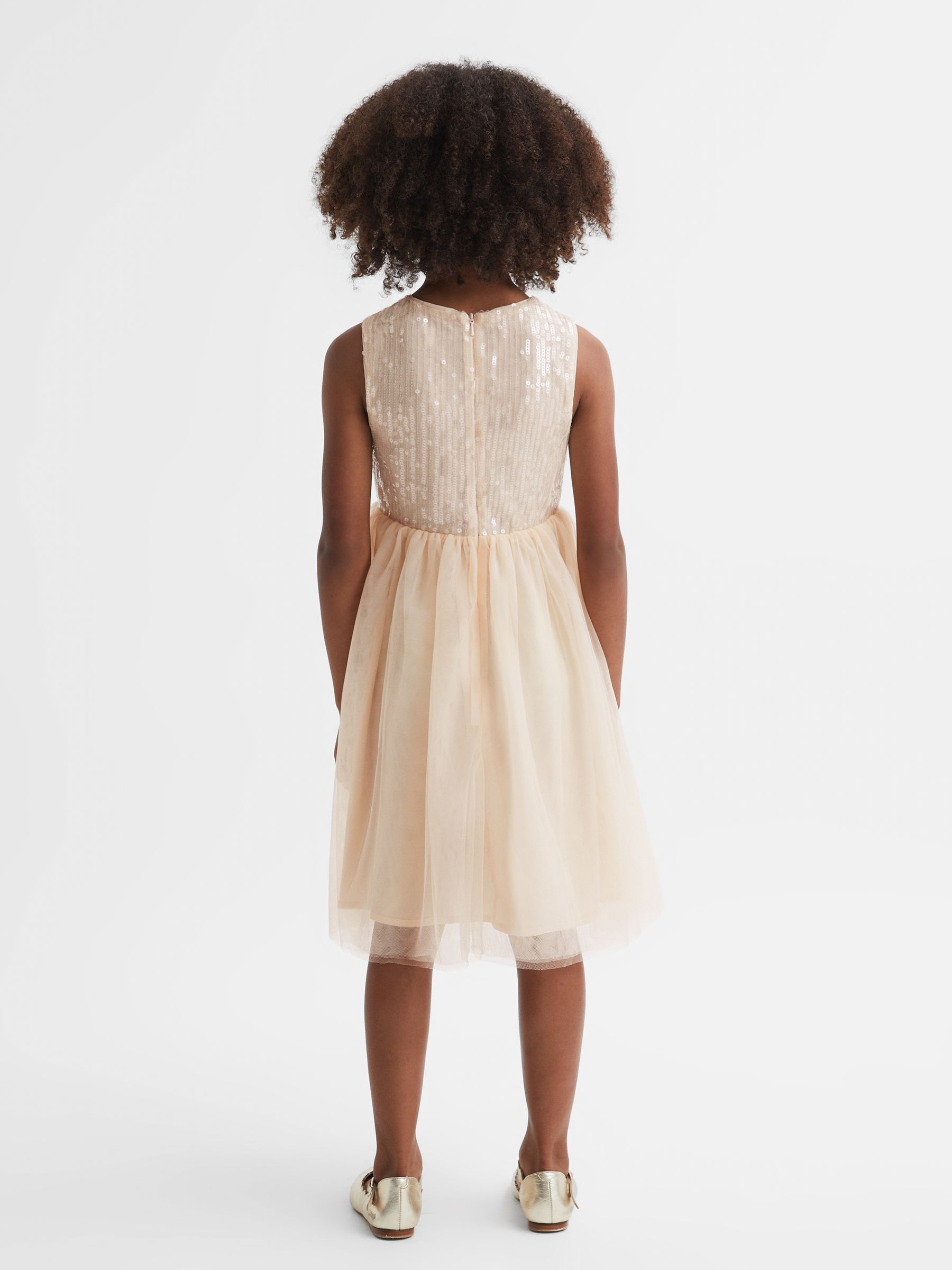 9-14 yrs Sequin Tulle Dress in Pink