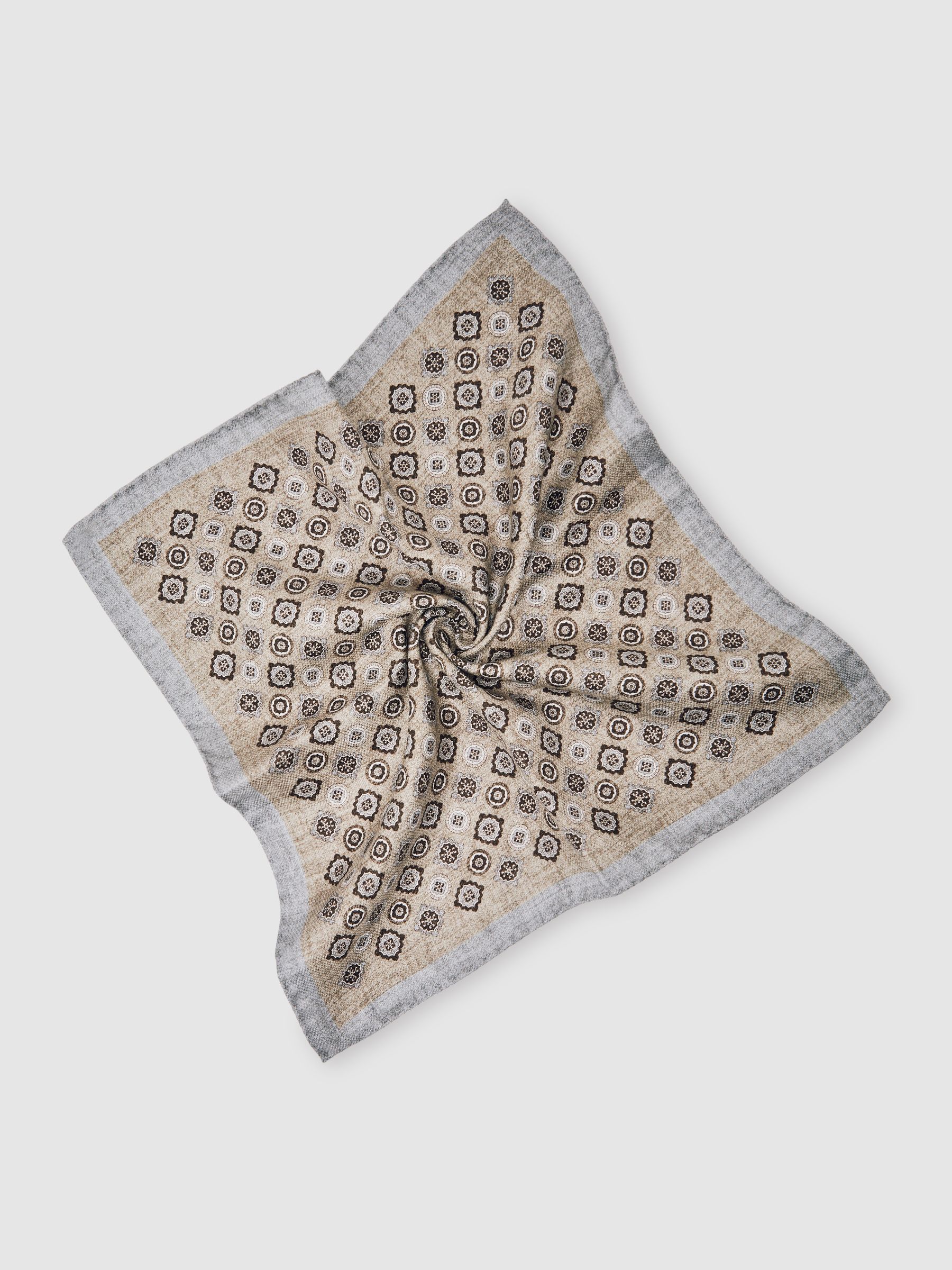 Pocket Square in Oatmeal Melange