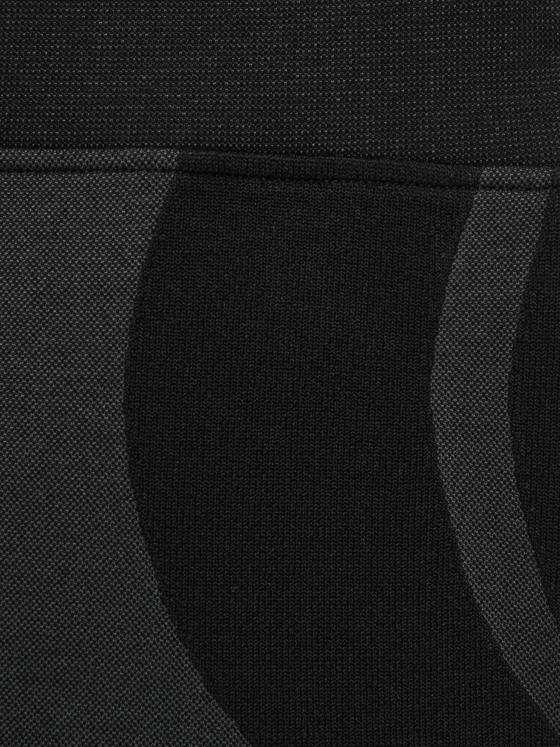 Wave-Stripe High-Rise Leggings in Black