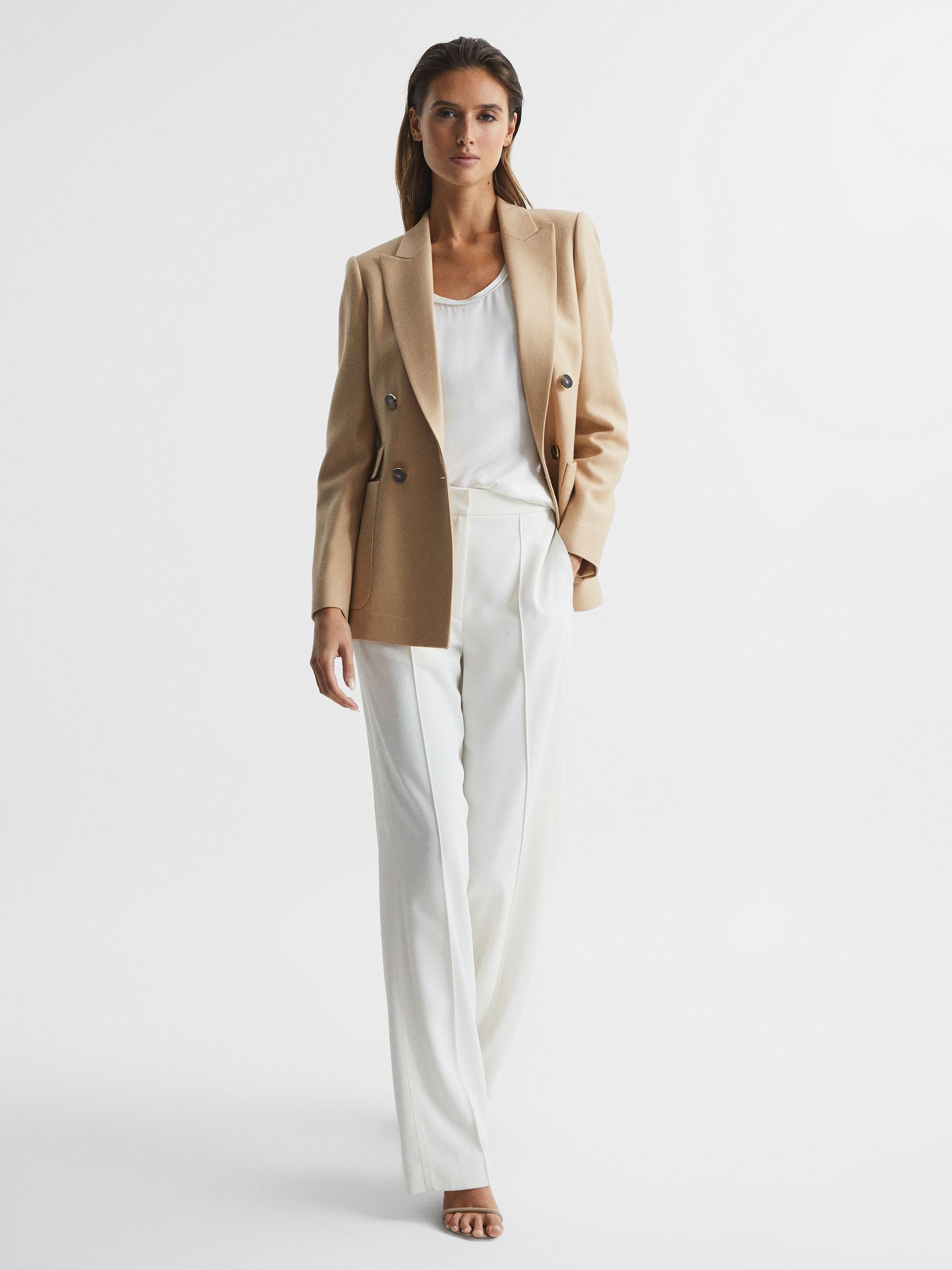 Silk Front Vest in White