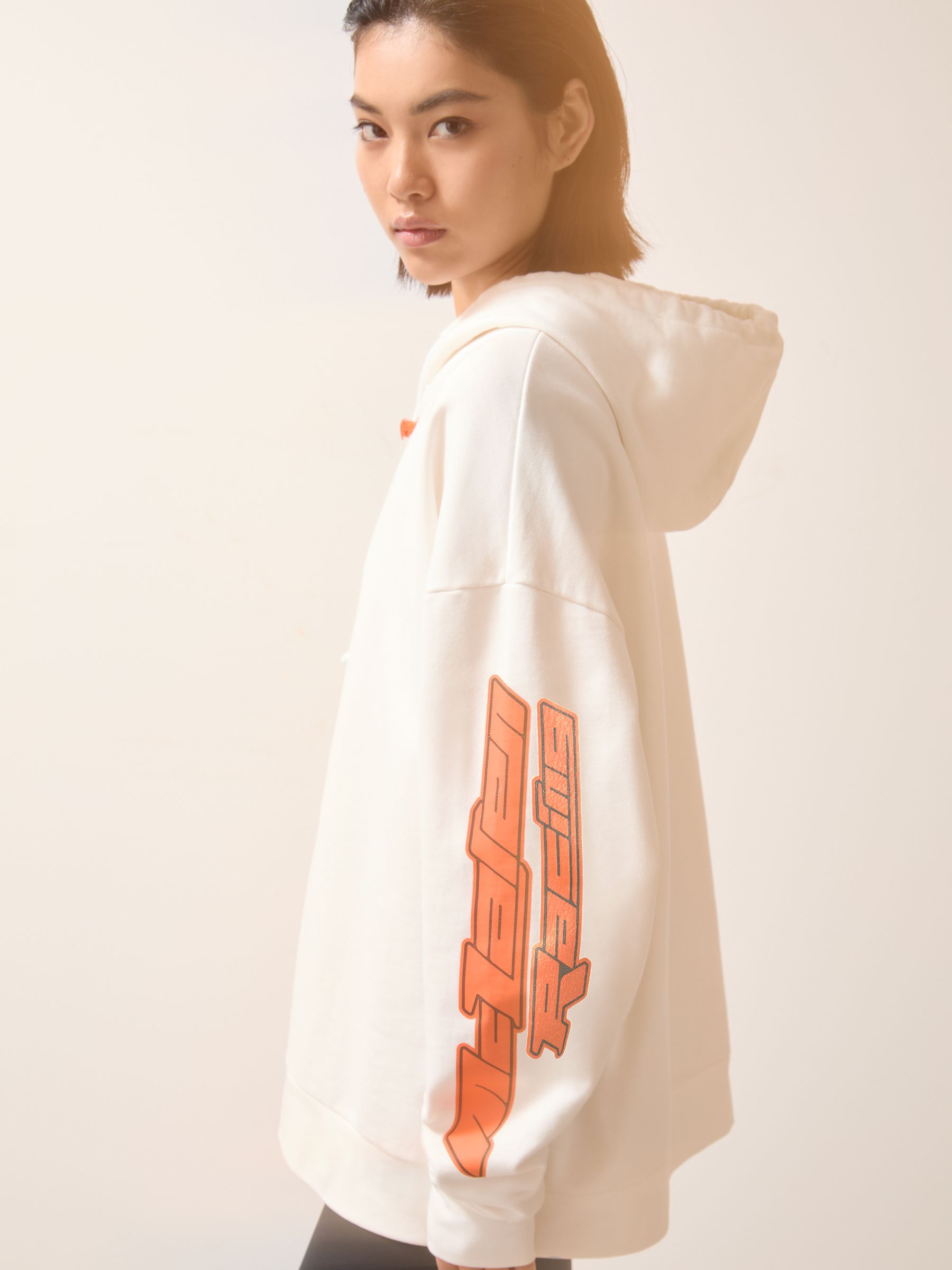 McLaren F1 Team Oversize Toggle Hoodie Unisex Fit in White