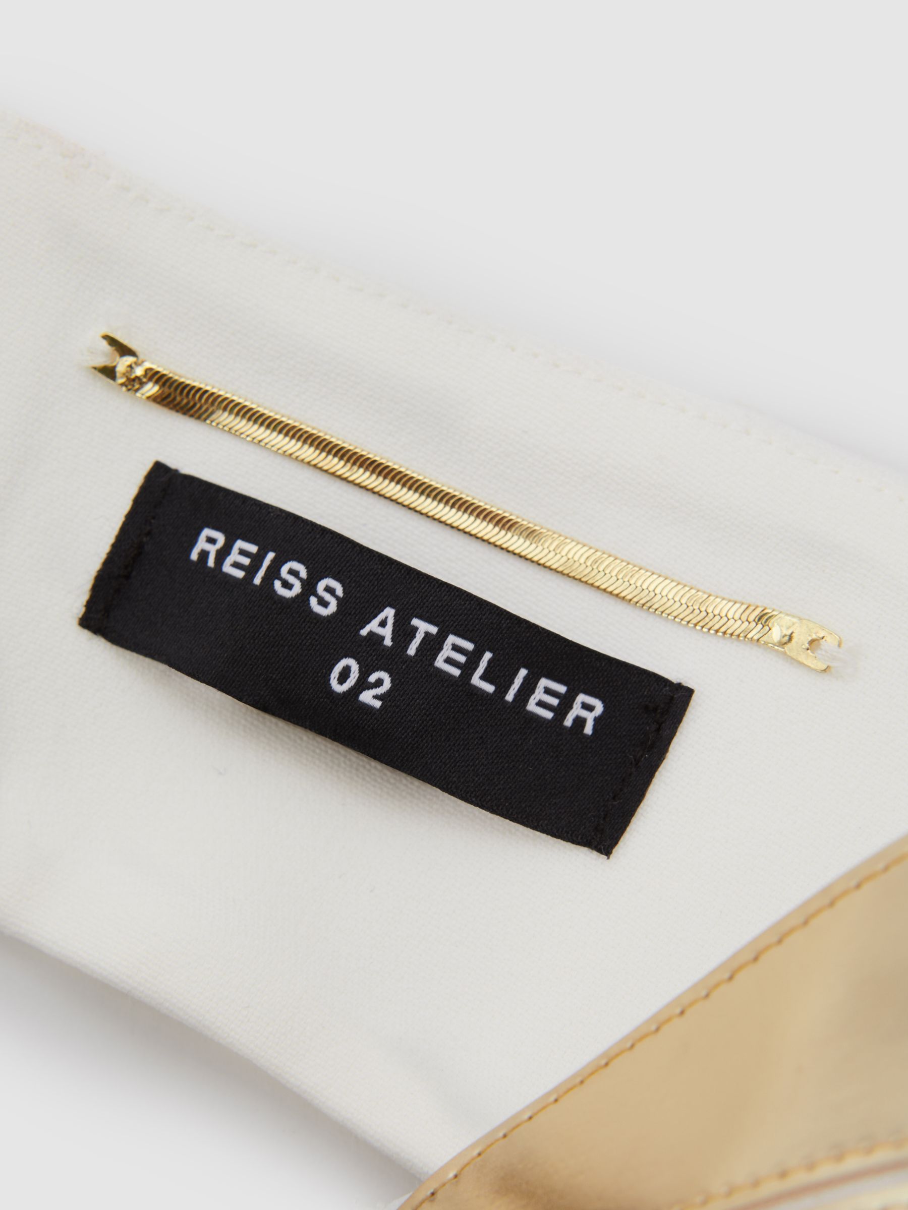 Atelier Metallic Bustier Top in Gold