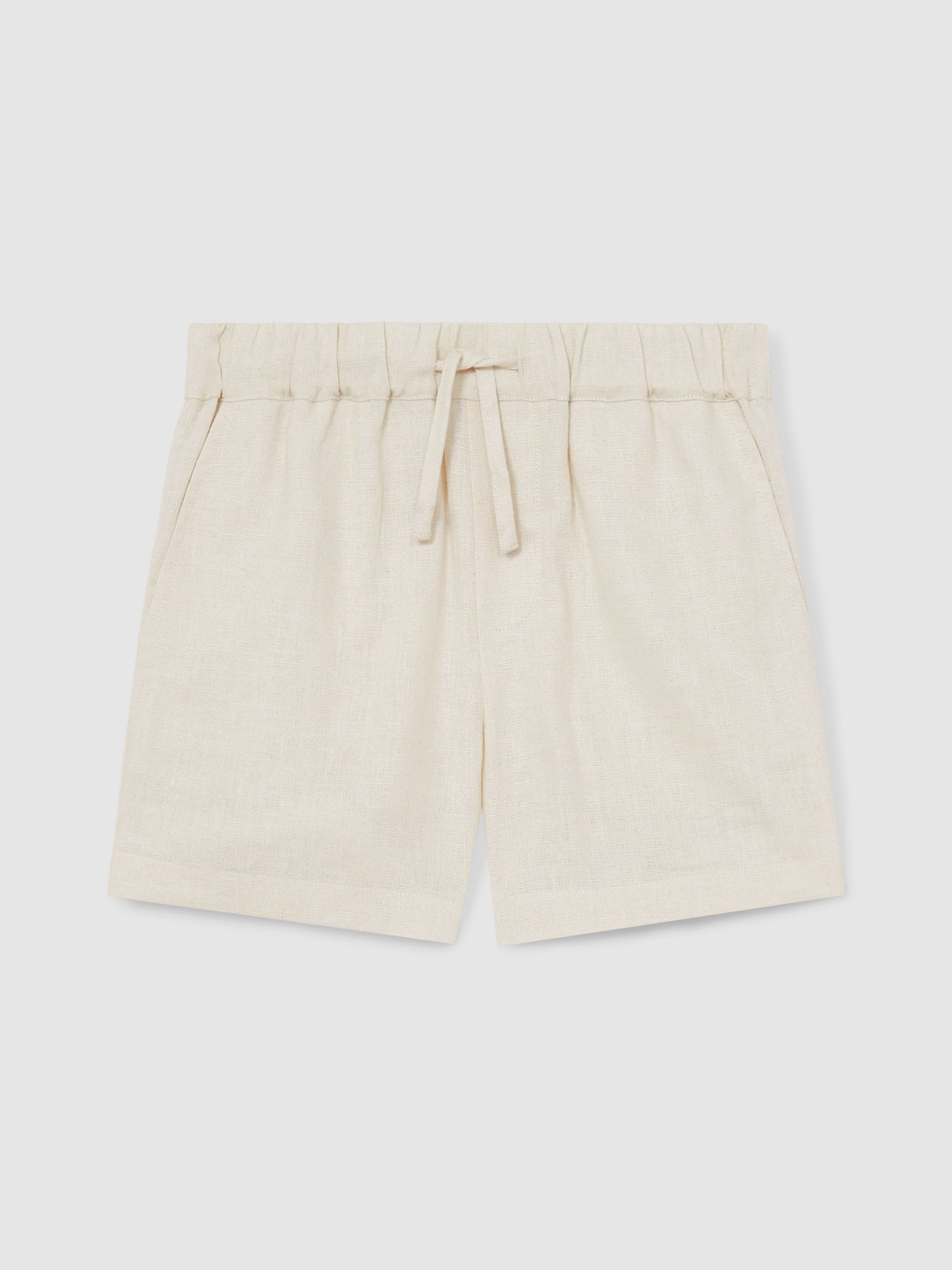 3-9 yrs Drawstring Shorts in Stone