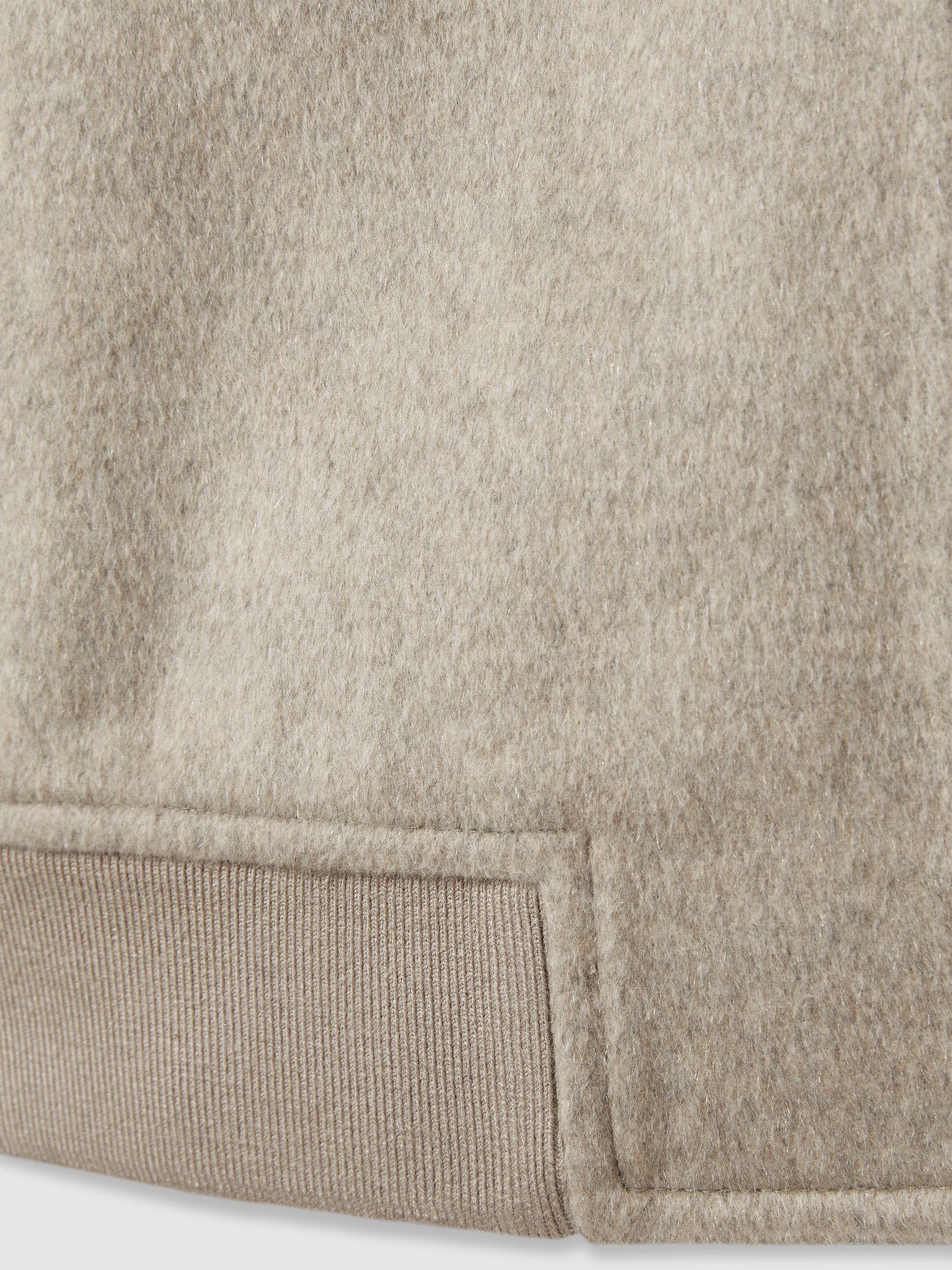 100% Cashmere Bomber Jacket in Oatmeal