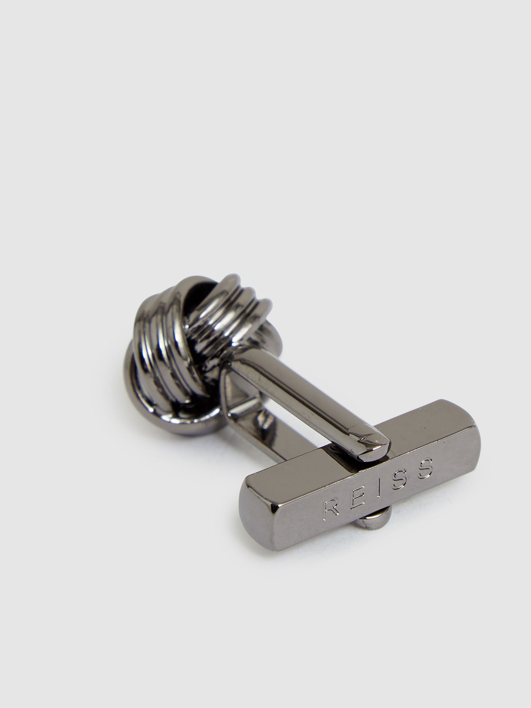 Knot Cufflinks in Gunmetal