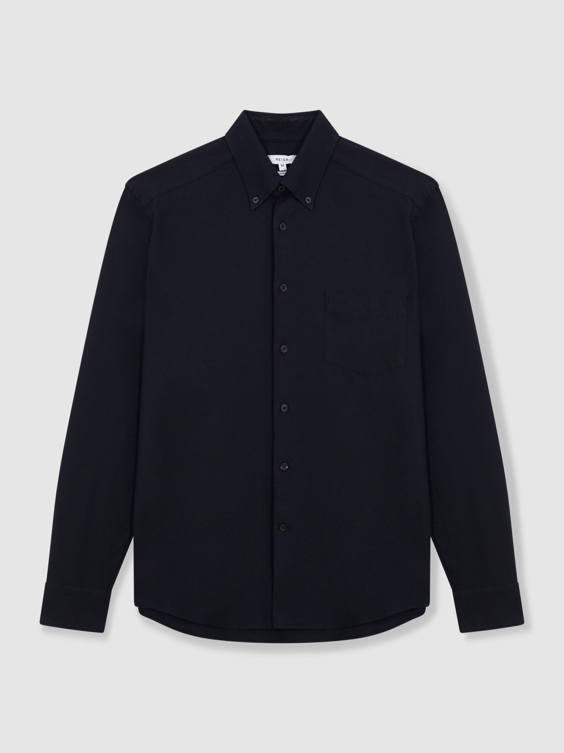 Slim-Fit Button-Down Collar Cotton Oxford Shirt in Navy