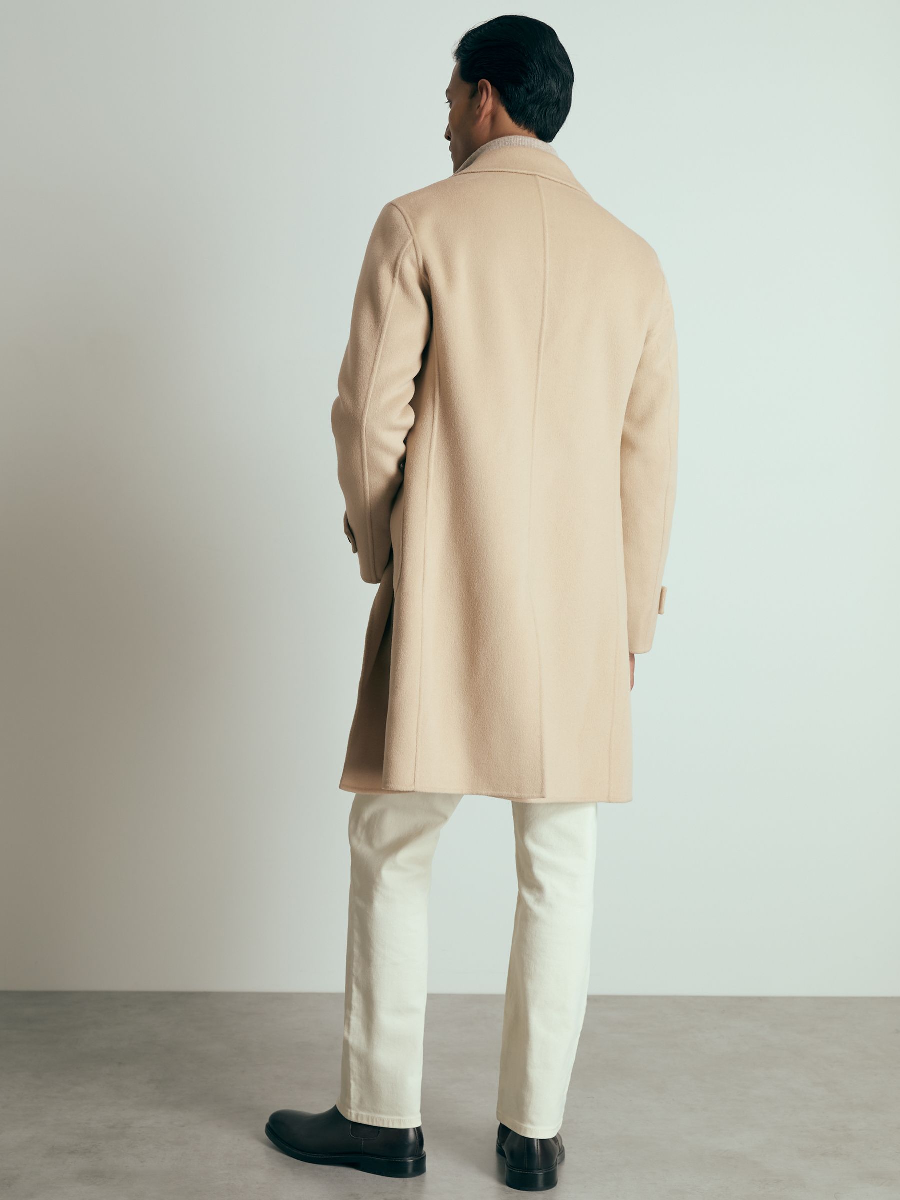 Atelier Wool-Cashmere Double-Breasted Coat in Camel