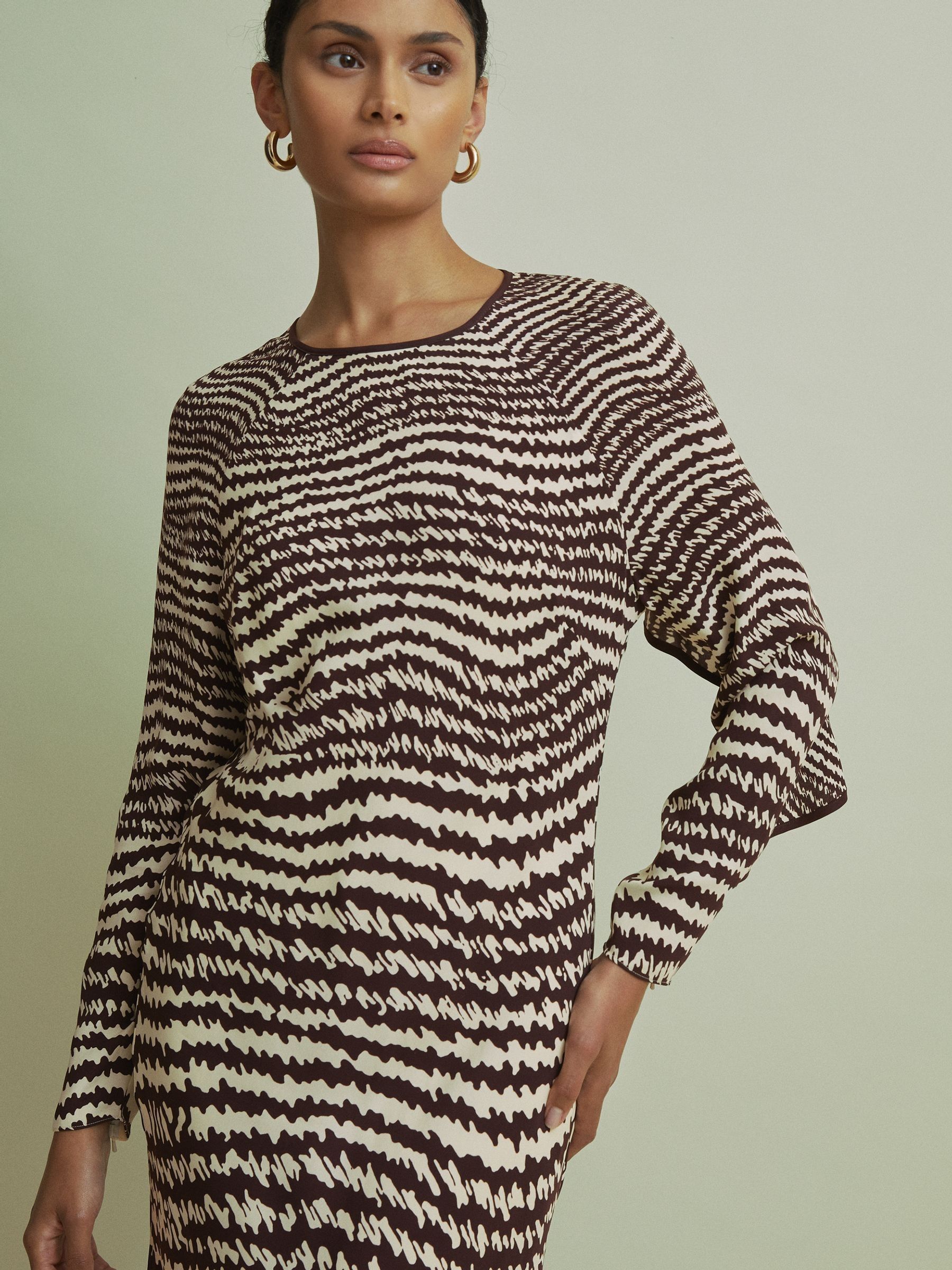 Florere Column Midi Dress in Chocolate