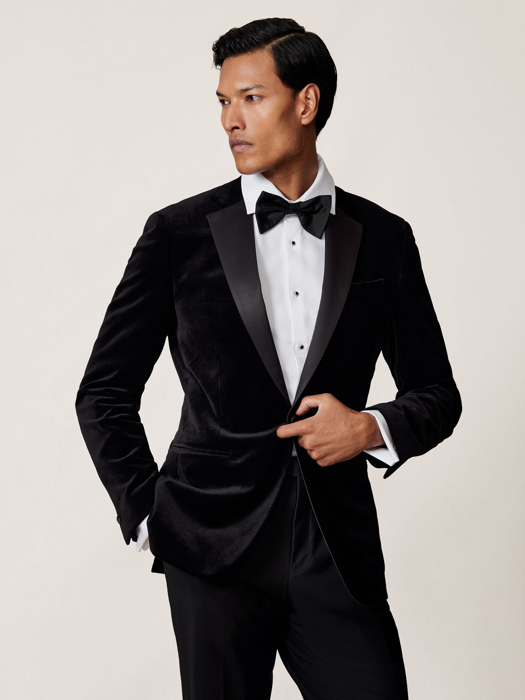 Slim Fit Cotton Double-Cuff Dinner Shirt Regular-Fit in White