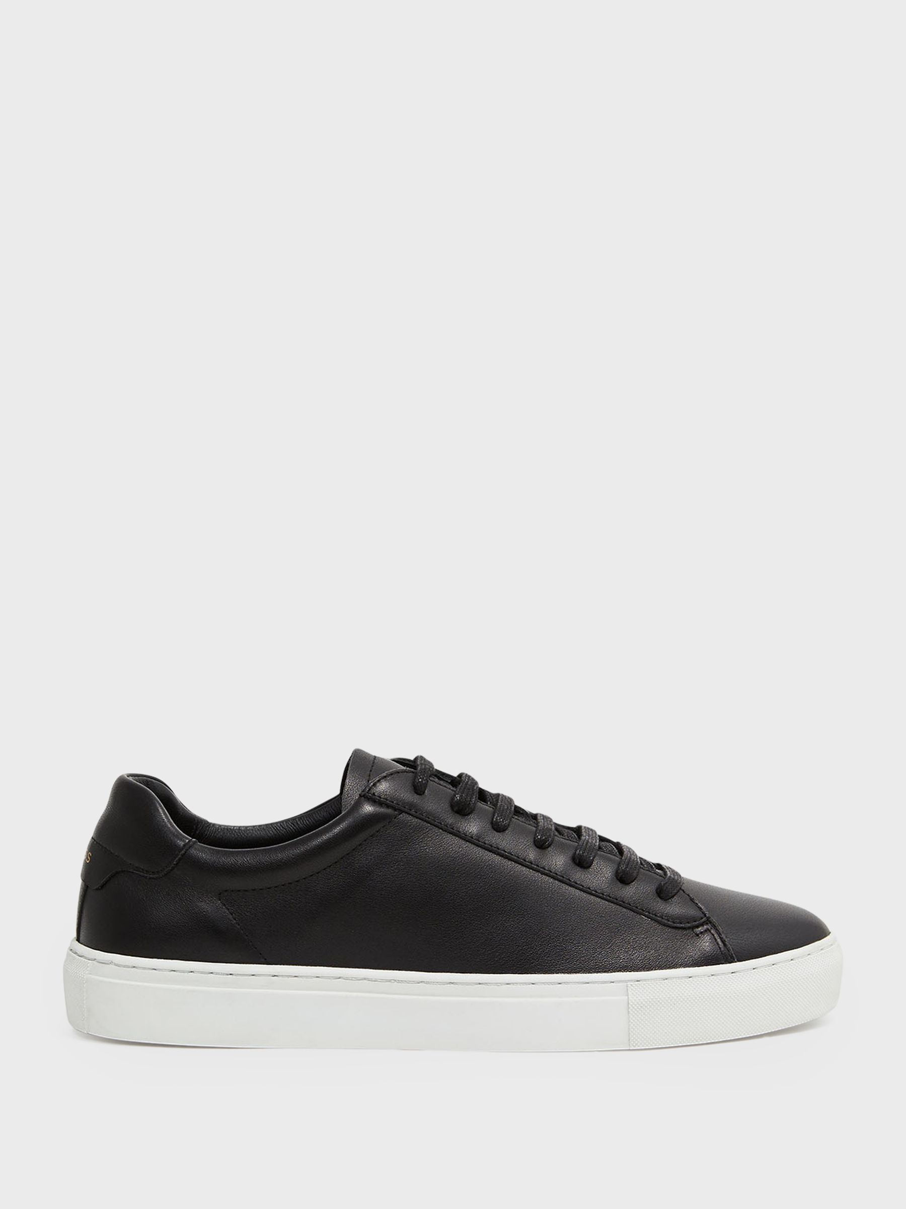 Leather Low-Top Trainers in Black