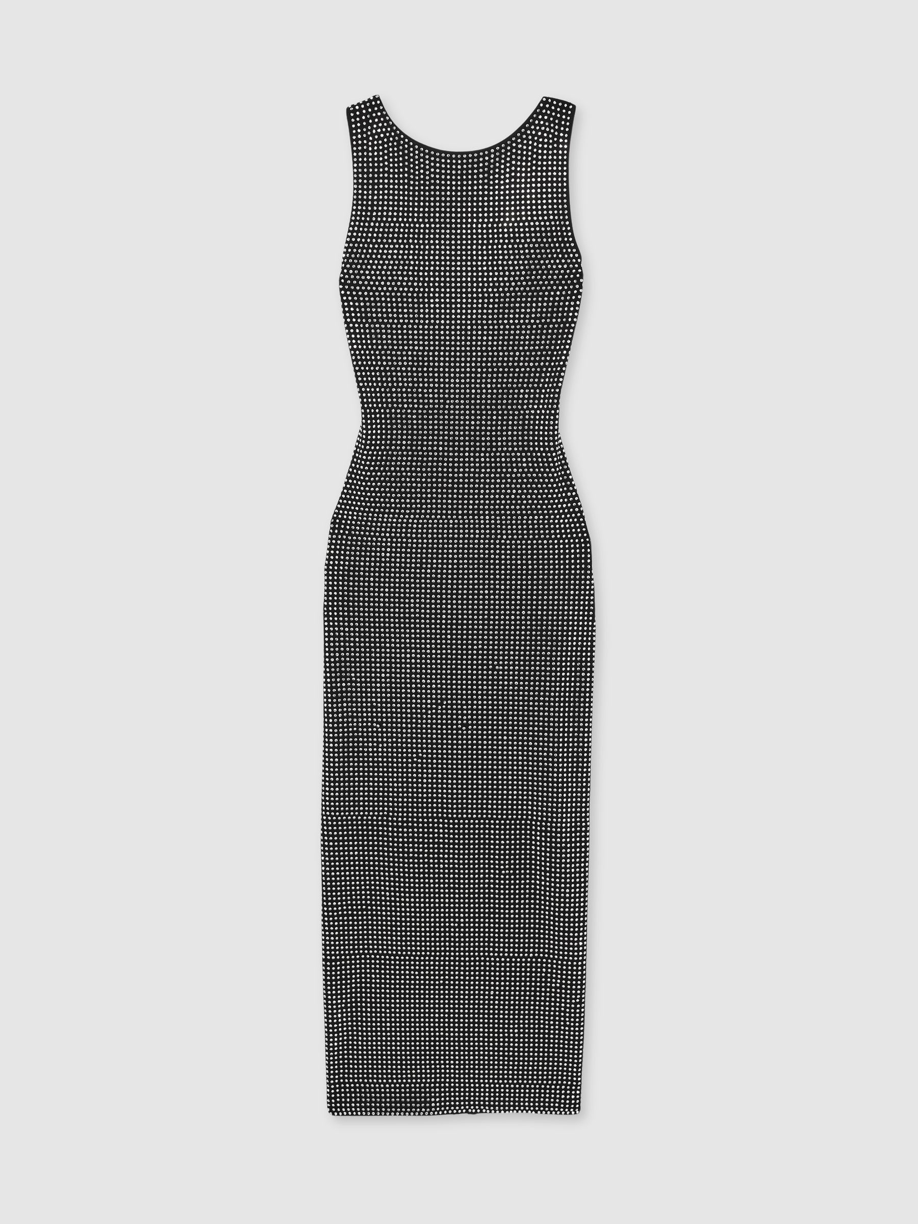 Good American Crystal Bodycon Dress in Black