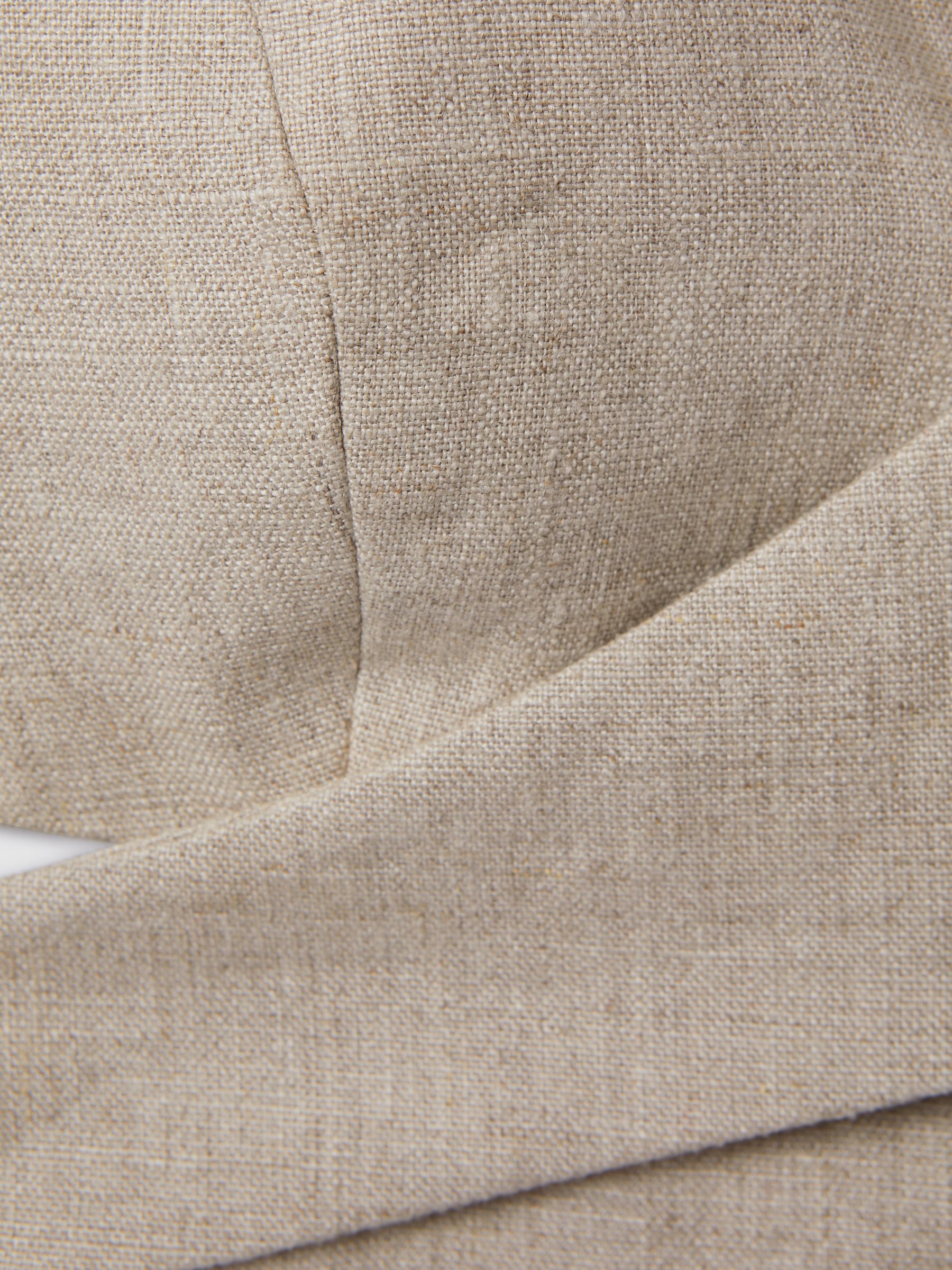 Linen Halter Neck Cropped Top in Neutral