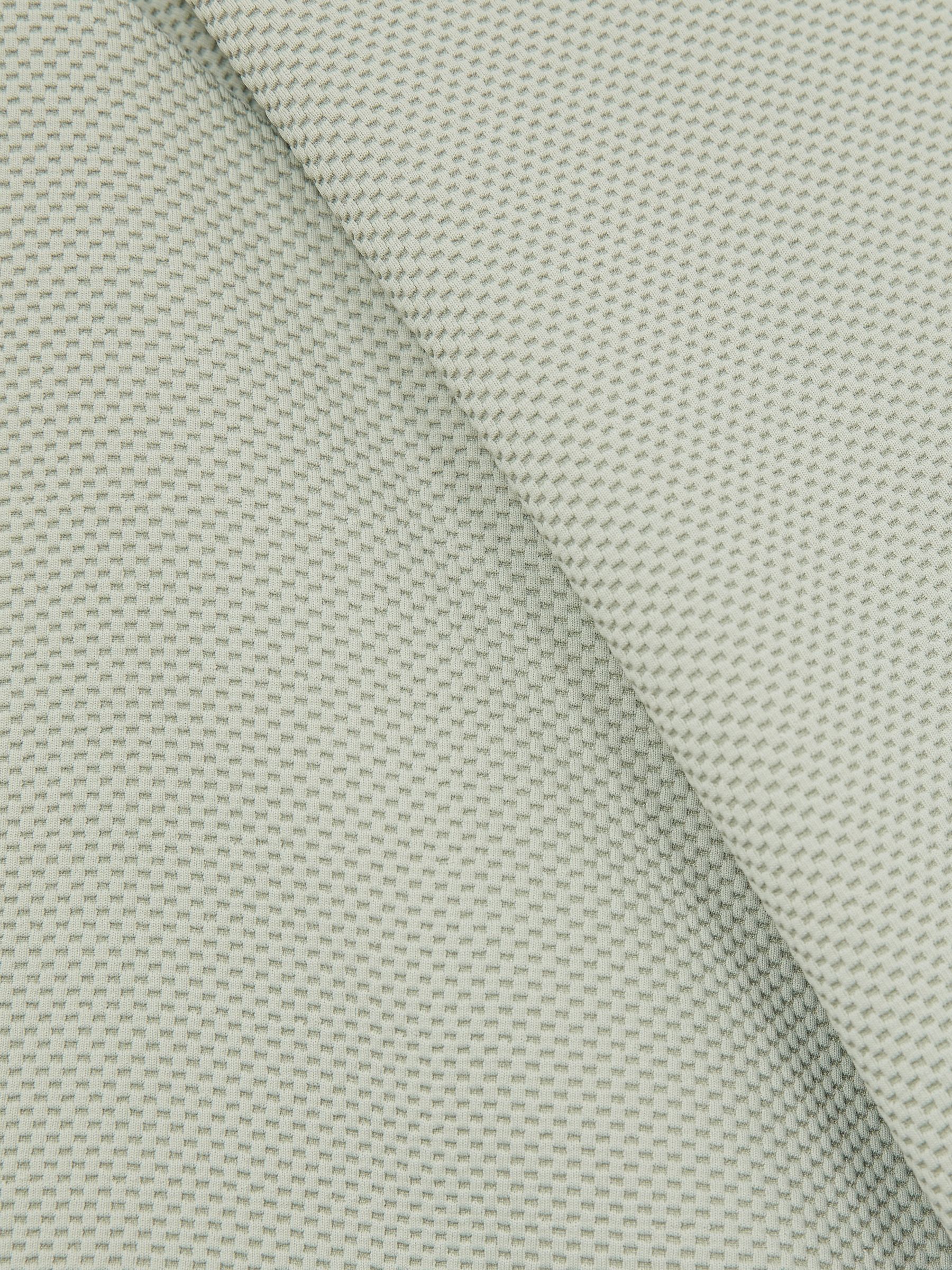 Textured Crew-Neck T-Shirt in Sage Green