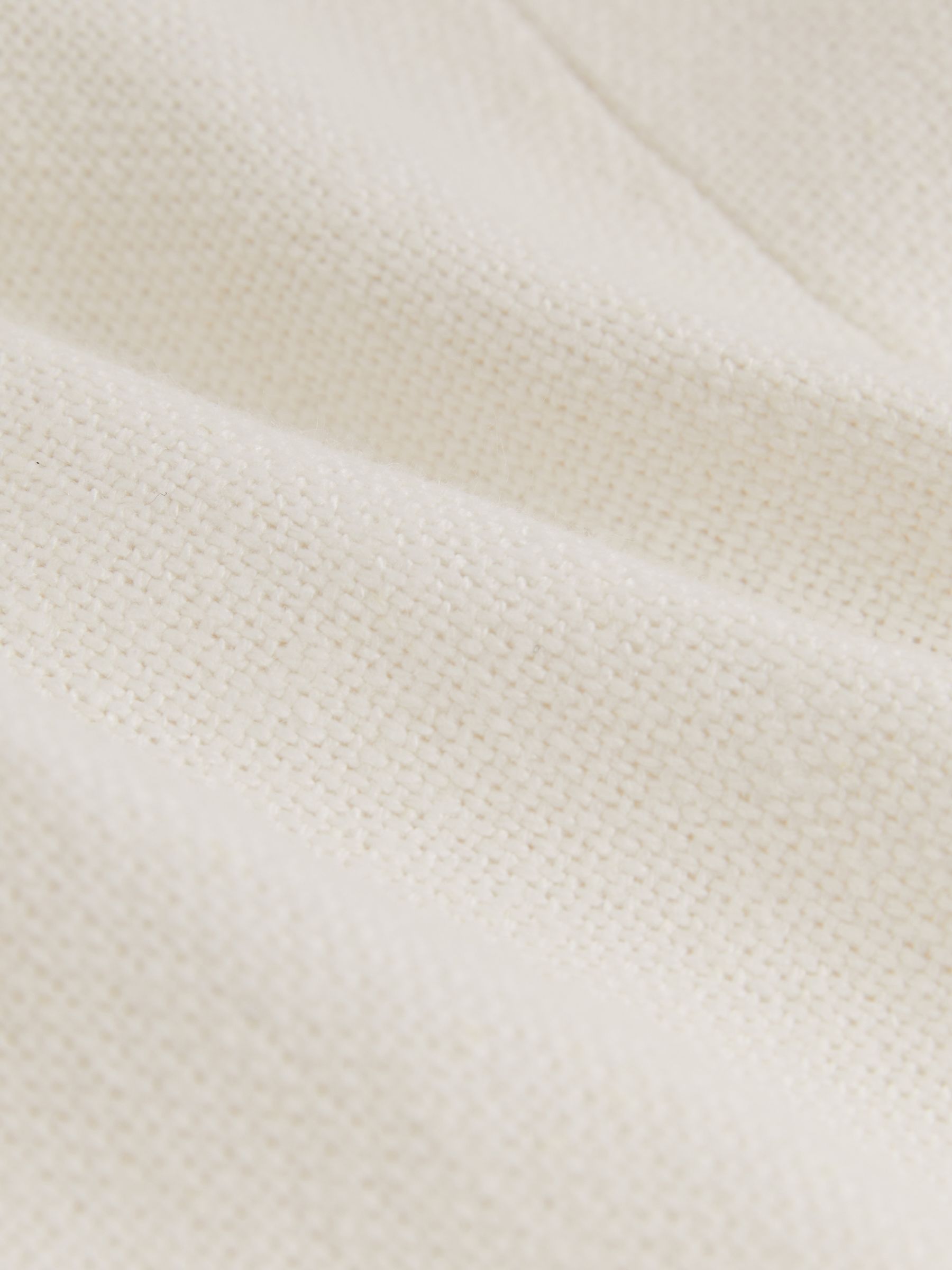 Petite Linen-Blend Double-Breasted Suit Jacket in White