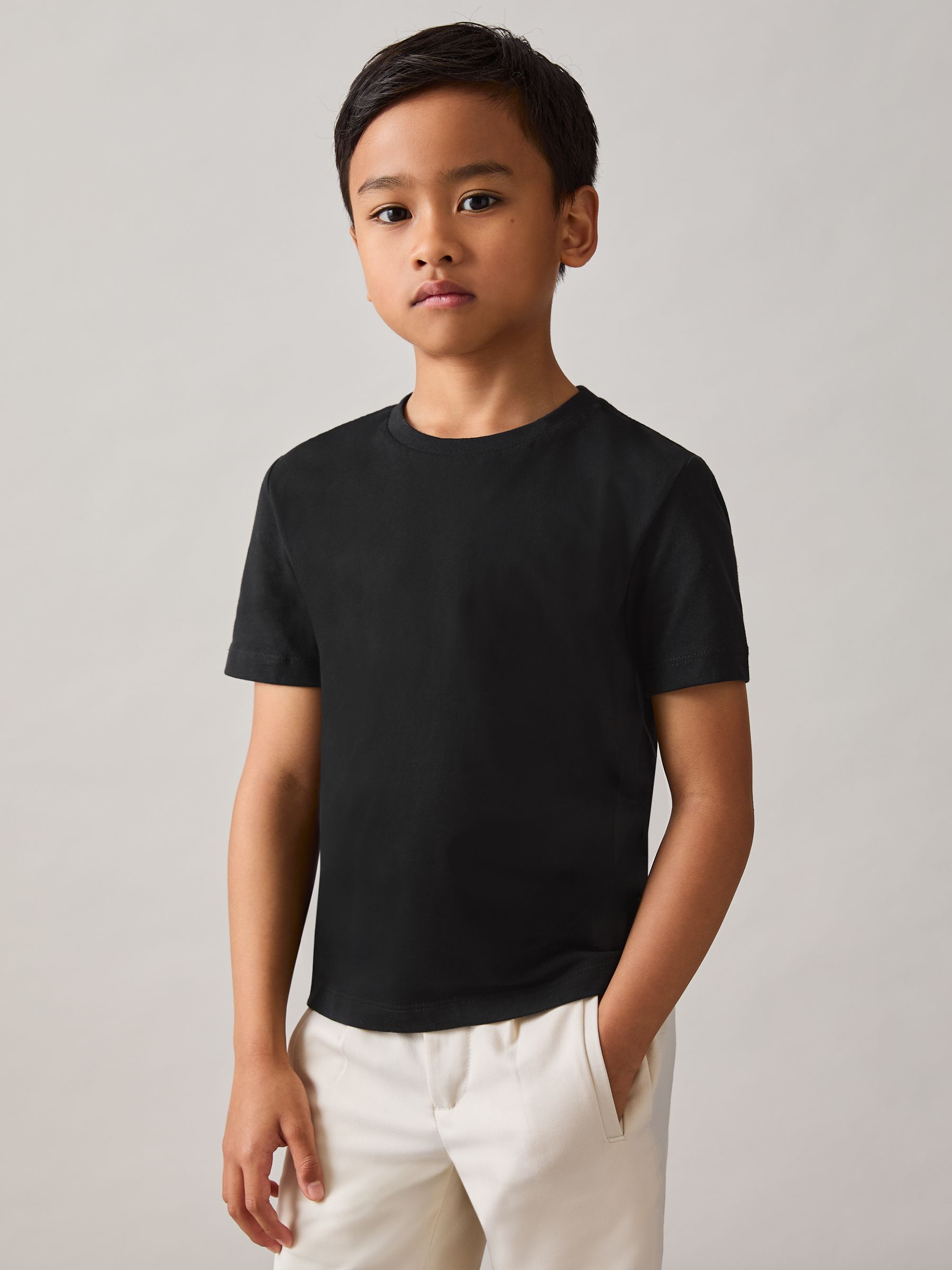 Crew Neck T-Shirt in Black