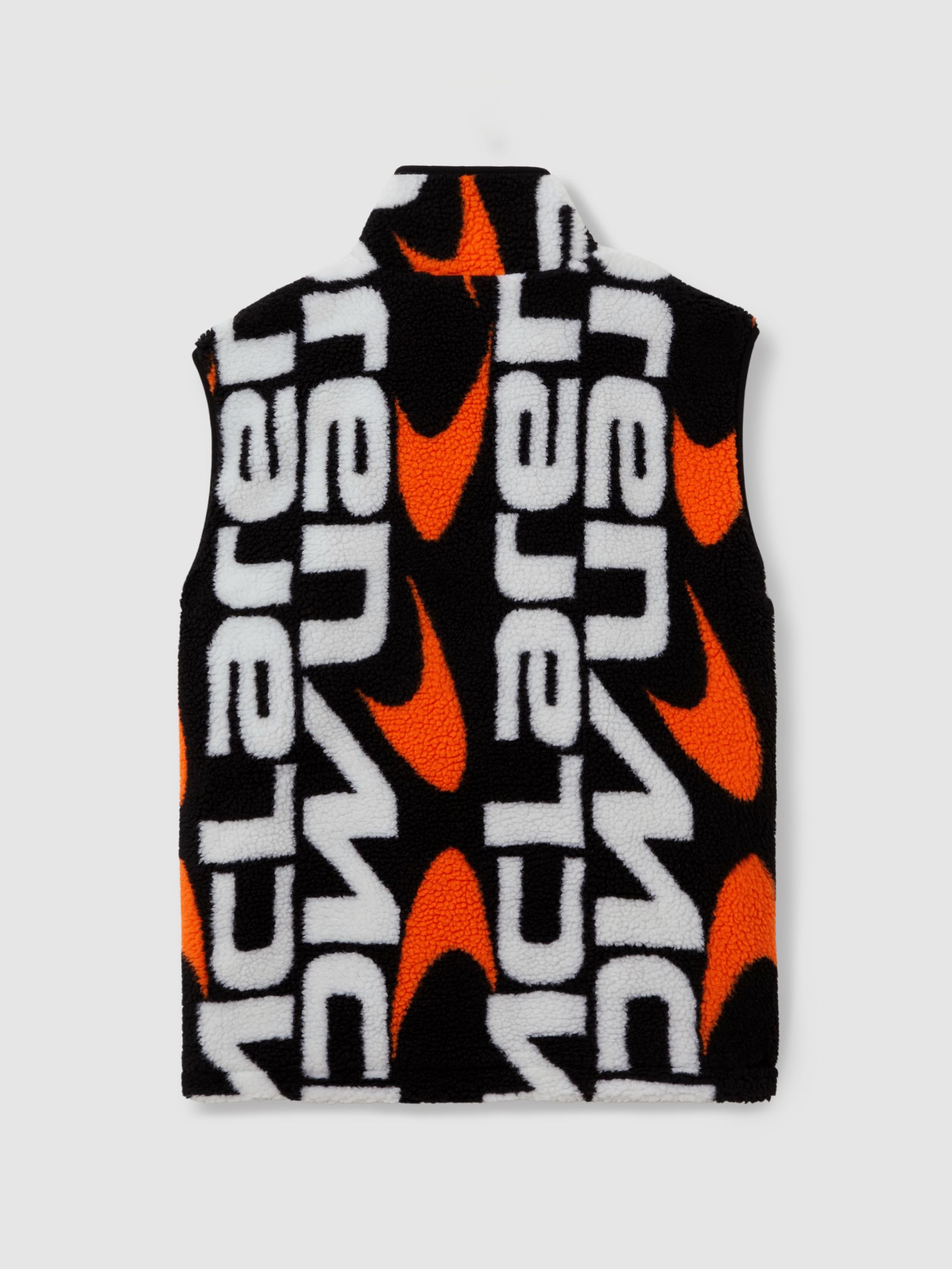 McLaren F1 Zip-Through Fleece Gilet in Black Multi